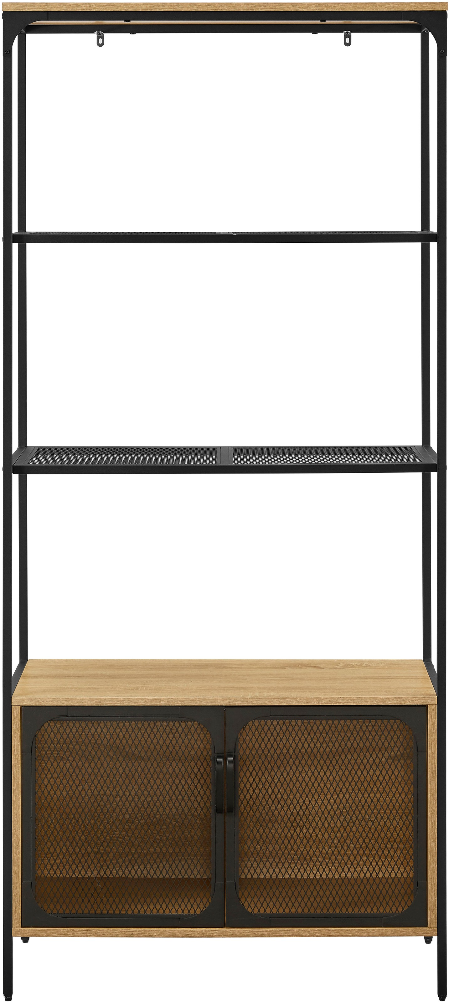 OTTO home Regal »Amance« Metallgestell, viel Stauraum und ideal für Saugroboter, Höhe 177 cm