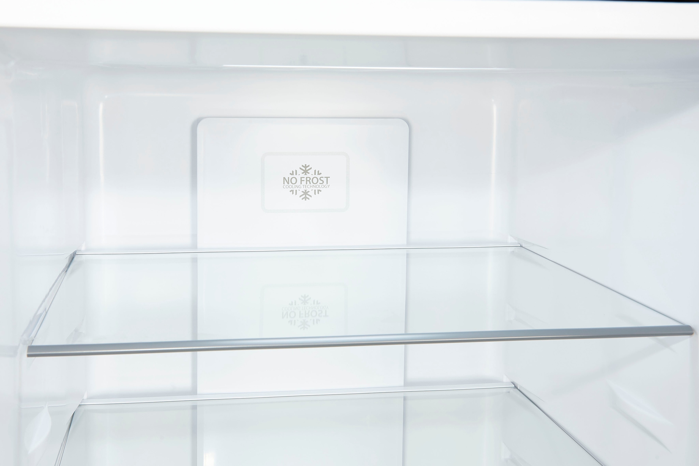 exquisit Kühl-/Gefrierkombination »KGC350-105-NF-040C inoxlook-az«, Energieeffizienzklasse C, 347 L Volumen, Total NoFrost, Display