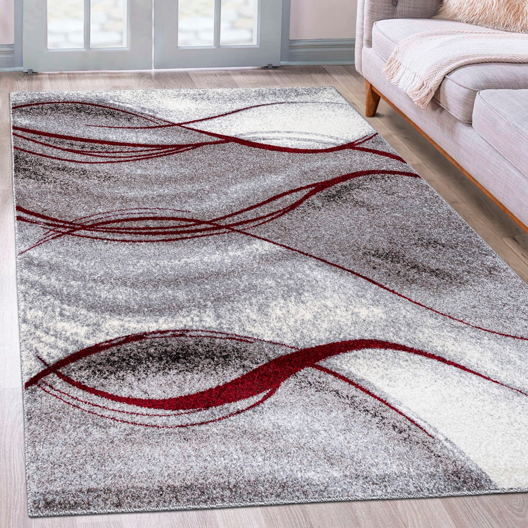 Home affaire Teppich »Tritom«, rechteckig, mit besonders weichem Flor,  Kurzflor, modernes Wellen Muster online kaufen