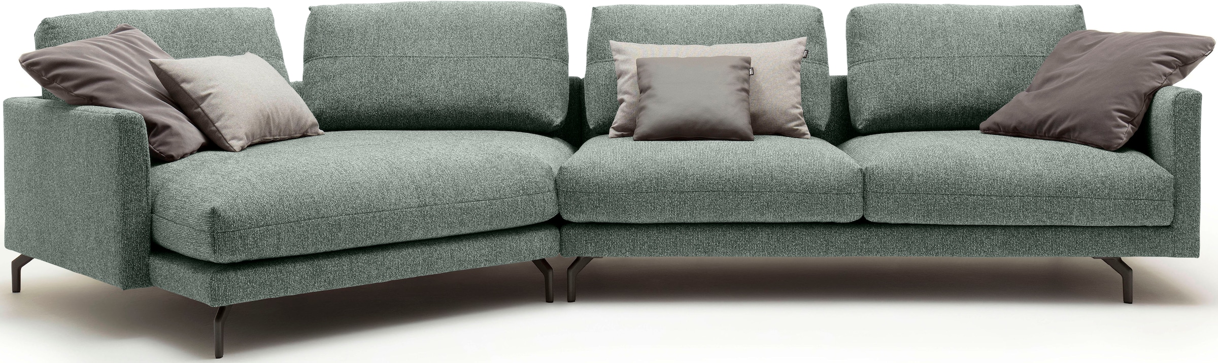 Creation BY ROLF BENZ Wohnlandschaft »CR.414 mit Kuschelecke für Wohlfühlkomfort« Wahlweise aus Leder oder Chenille