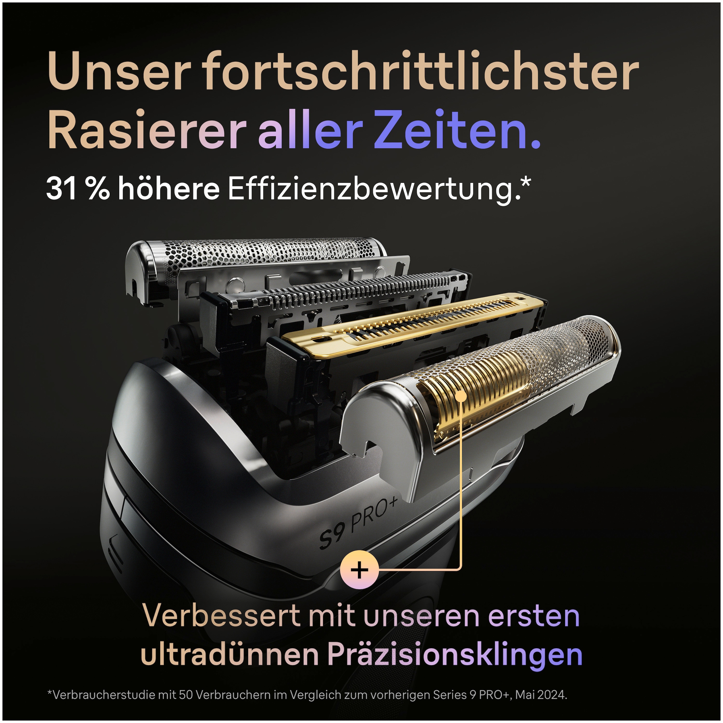 Braun Elektrorasierer »Series 9 9625s«, integrierter Präzisionstrimmer, Pro-SensoAdapt, 5+1 ultradünne Präzisionsklingen, Ladeetui