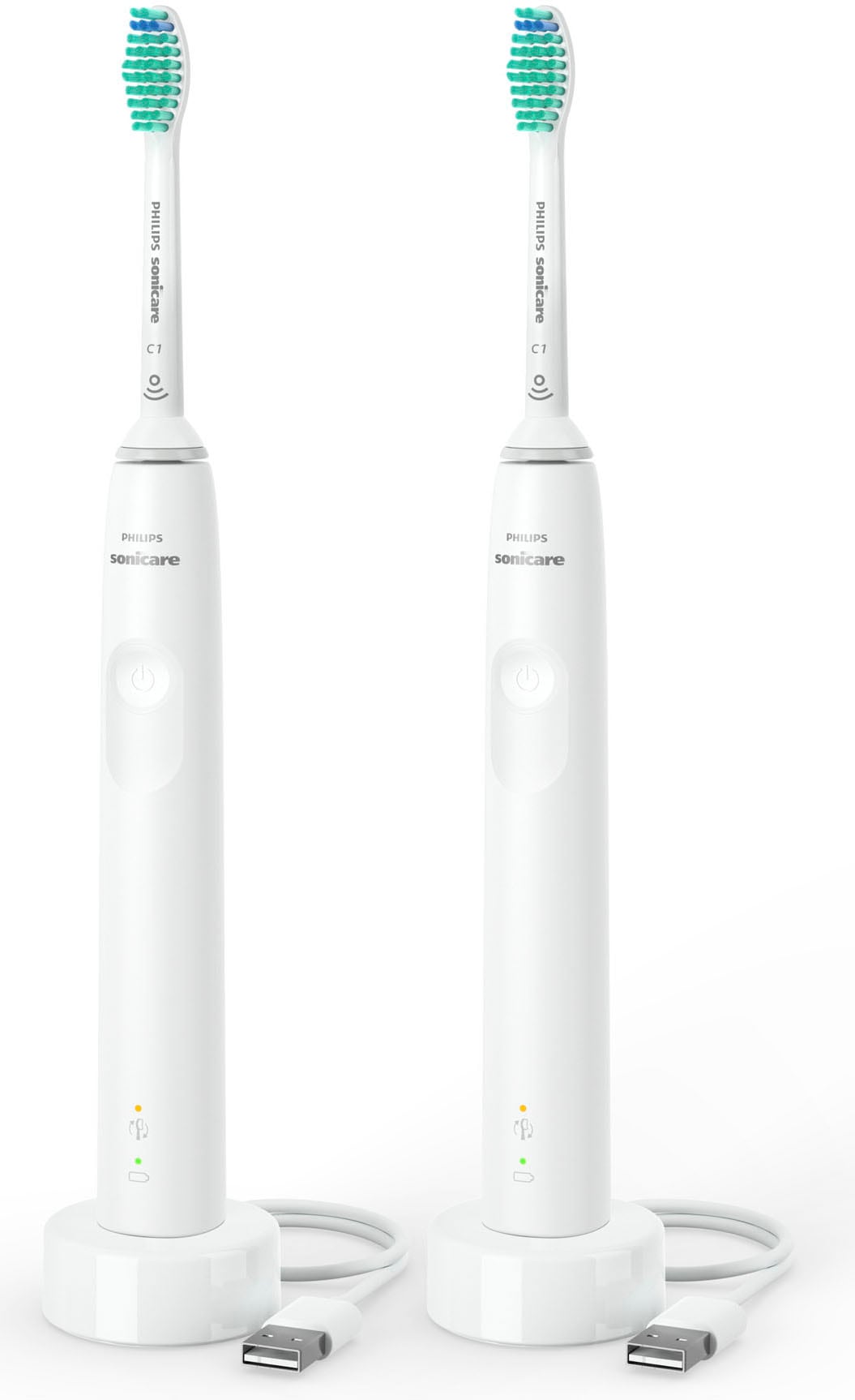 Philips Sonicare Elektrische Zahnbürste »HX3675/13«, 2 St. Aufsteckbürsten,  mit Schalltechnologie, 4-Quadranten-Timer und 2-Minuten-Timer mit 3 Jahren  XXL Garantie