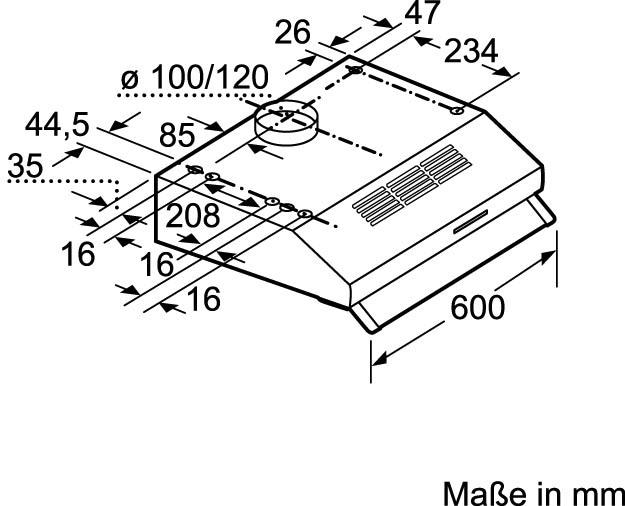 3 mit Garantie Jahren 30, Unterbauhaube NEFF »D16EB12N0«, N XXL 60 breit cm Serie