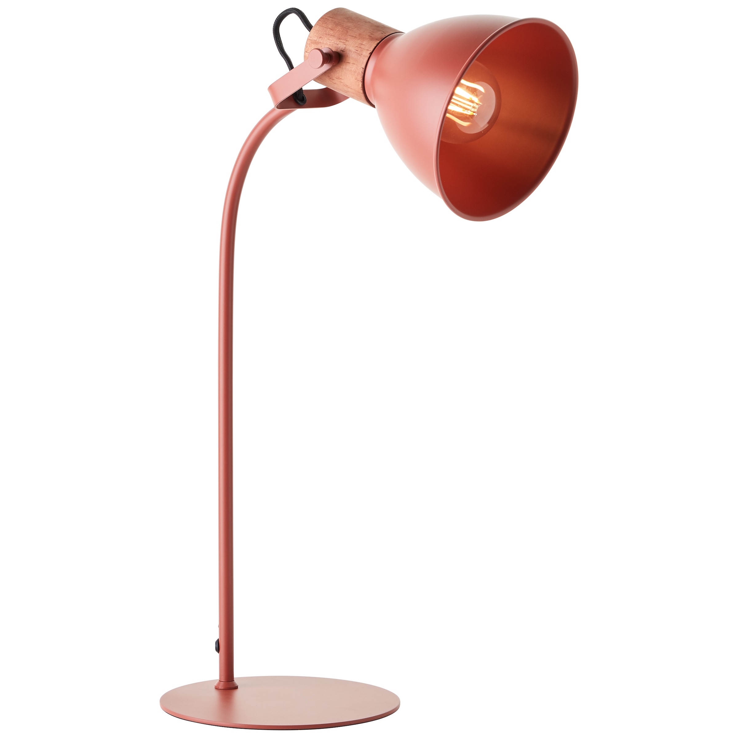 Brilliant Tischleuchte »Erena«, 1 flammig, Leuchtmittel E27 | ohne Leuchtmittel, Höhe 52 cm, E27, Metall/Holz