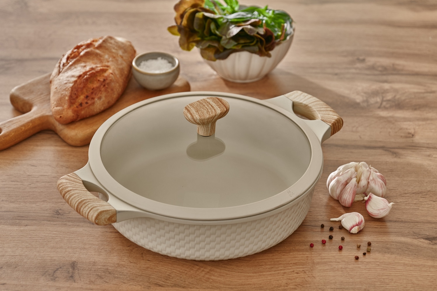 RESTO Kitchenware Bräter »Ran, Kochtopf antihaftbeschichtet und spülmaschinenfest« 2 Stk. tlg. Aluminiumguss