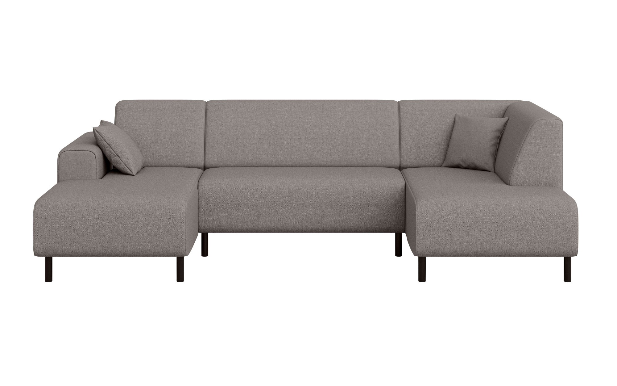 Home affaire Wohnlandschaft »ARROS U-Form mit Wellenunterfederung, Maße B/T/H: 300/163/81 cm«, incl. Zierkissen, mit Recamiere links/rechts bestellbar, auch in Cord