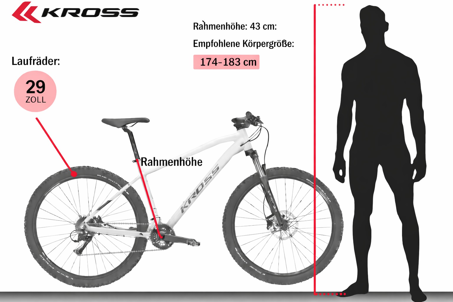 Kross Mountainbike »Hardtail Level 8.0« 12 Gang Shimano DEORE M6100 Schaltwerk Kettenschaltung mit Carbon-Rahmen und -Gabel