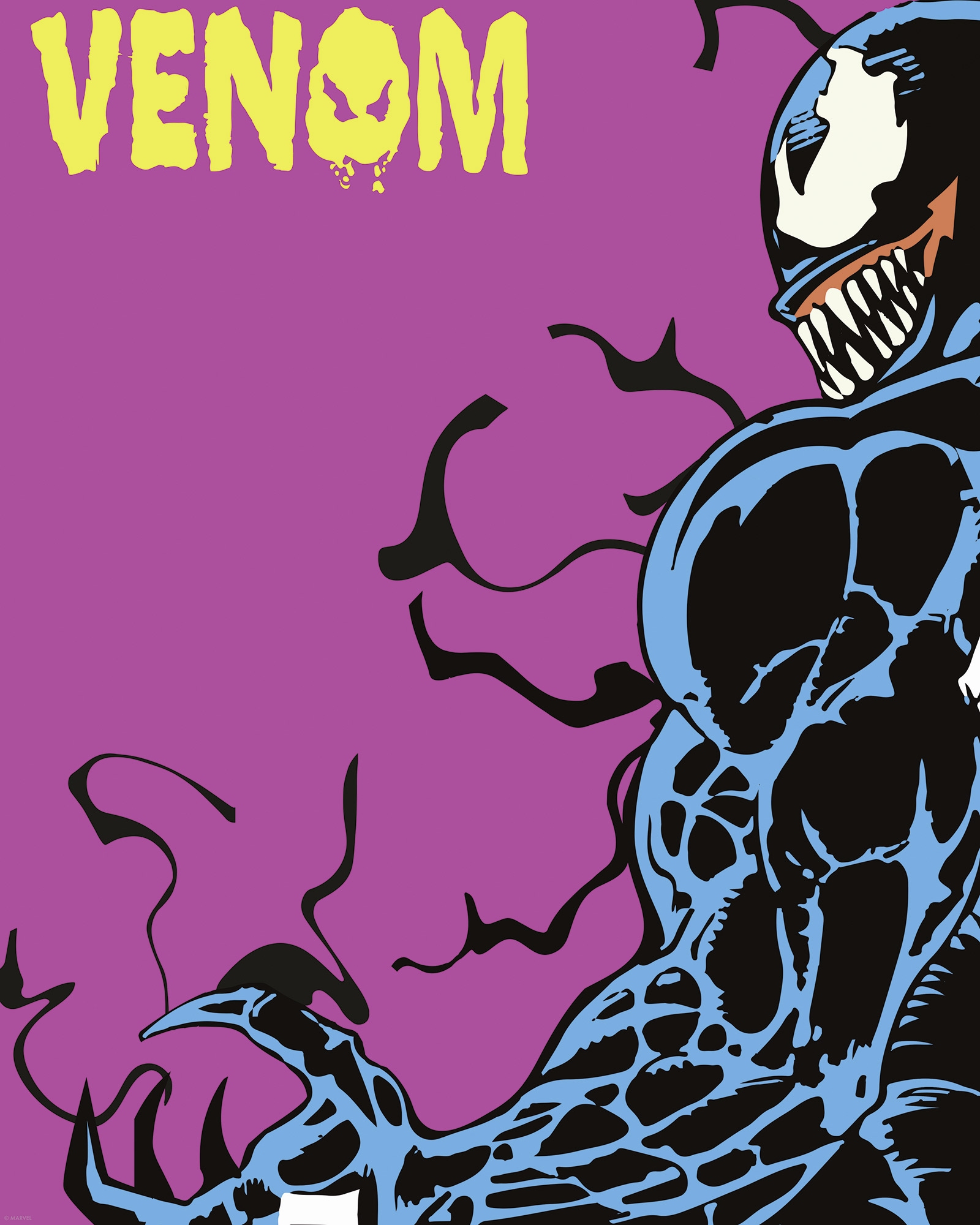 Komar Wandbild »Marvel Venom Colourful Stare«, Disney, (Set, 1 St.), 40 x 50 cm (Breite x Höhe) - Kinderzimmer, Dekoration