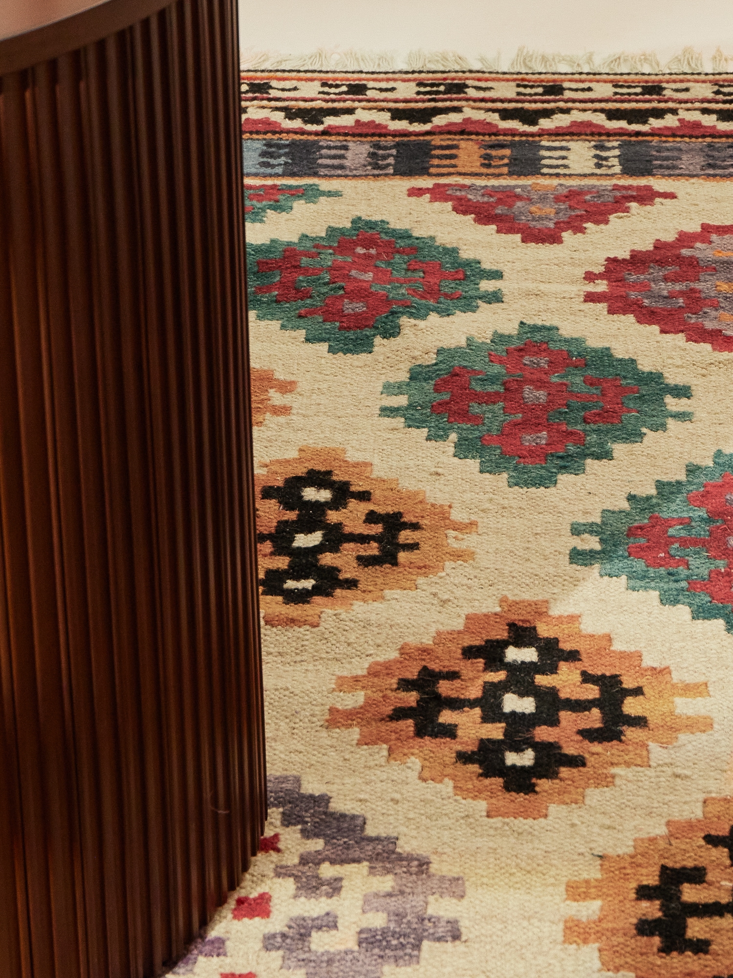 HANSE Home Teppich »Kelim Kian«, rechteckig, 3 mm Höhe, Wolle, Baumwolle, Natur, Handgewebt, orientalisch, Boho, traditionell
