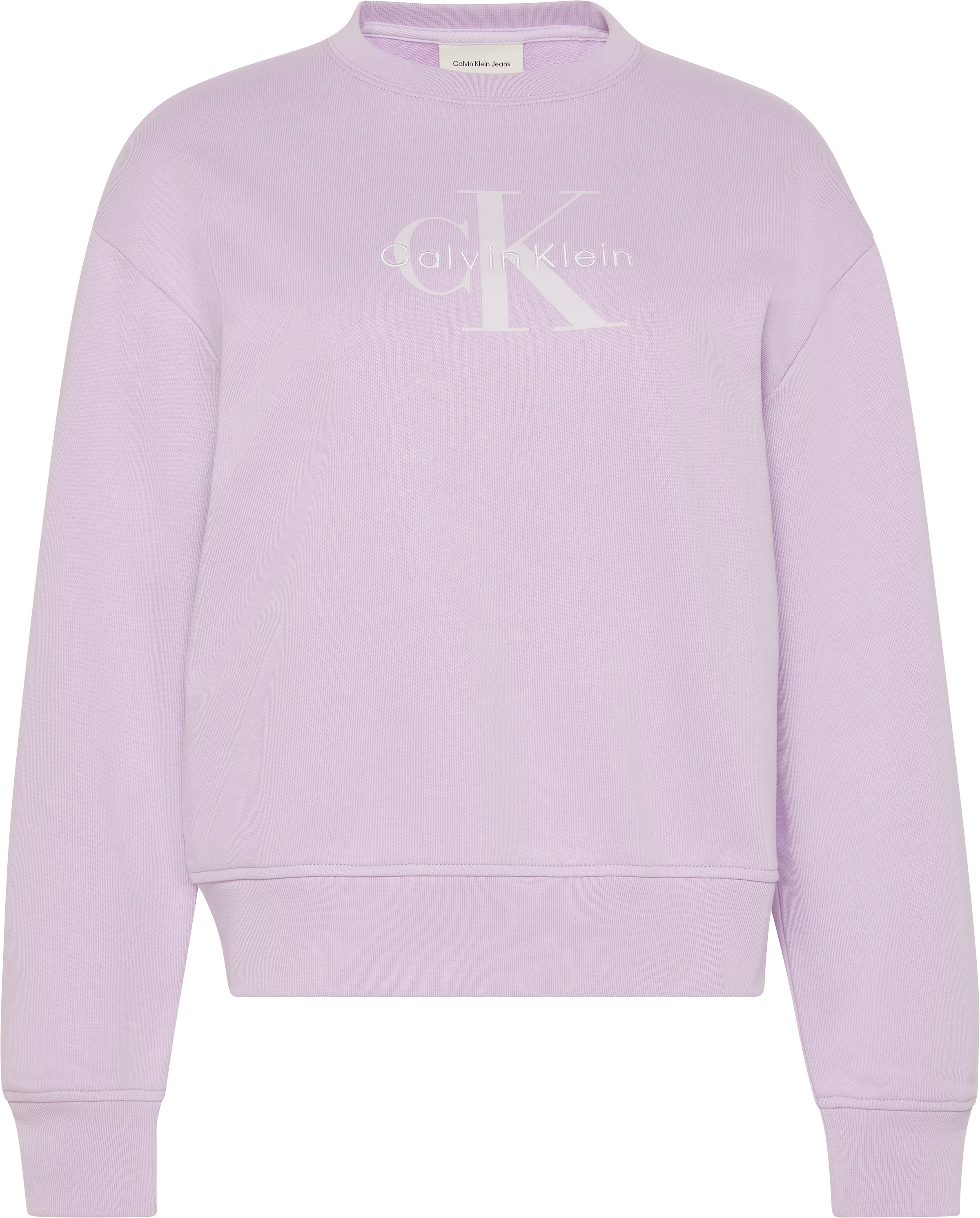 Calvin Klein Jeans Sweatshirt »LS MNLG FRNCH TRRY R«, Mit Rundhalsausschnitt