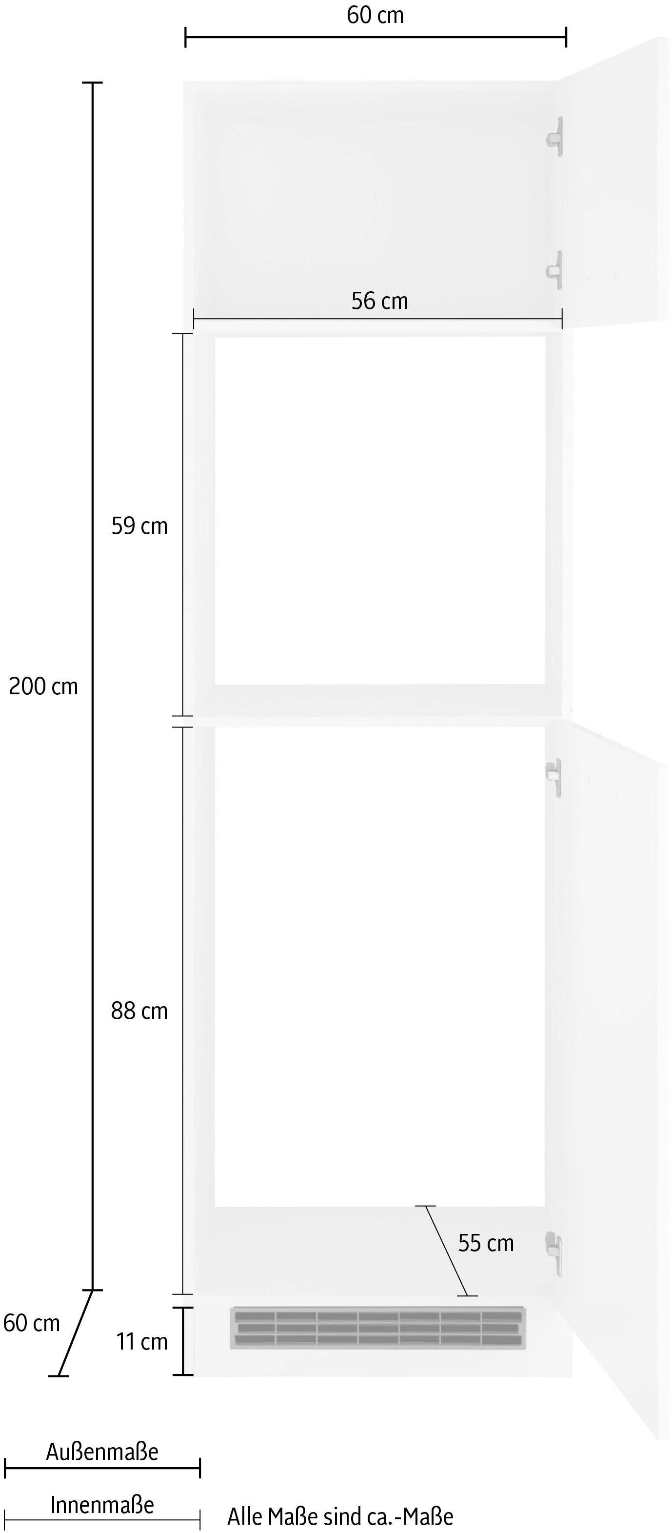 HELD MÖBEL Backofen/Kühlumbauschrank »Kehl«, für Einbaukühlschrank,  Nischenhöhe 88cm bequem kaufen