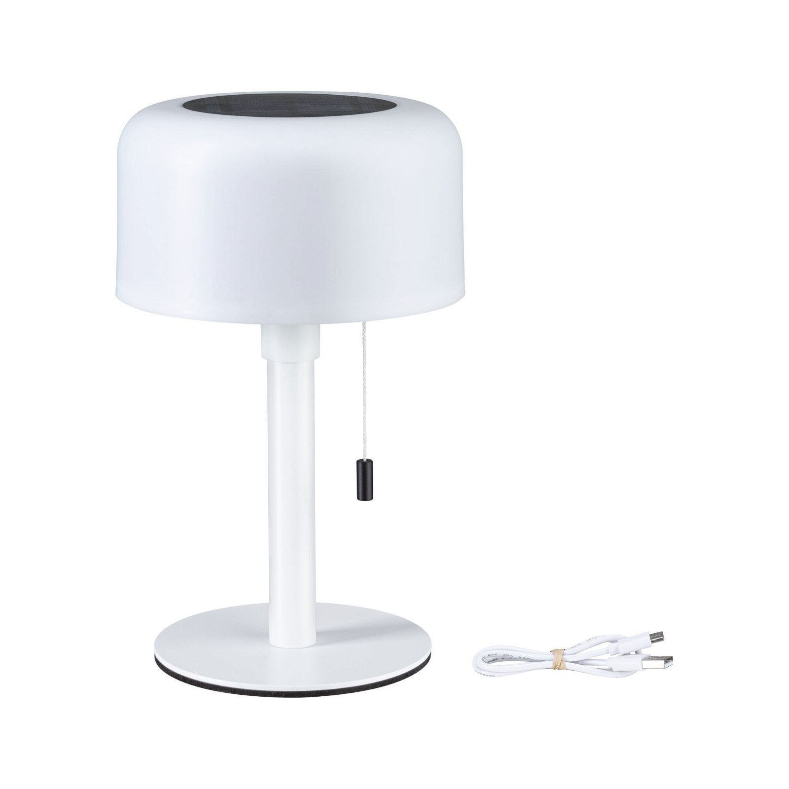 Paulmann LED Außen-Tischleuchte »Mobile Solar Bartja IP44 2700K USB-C Akku«, 1 flammig