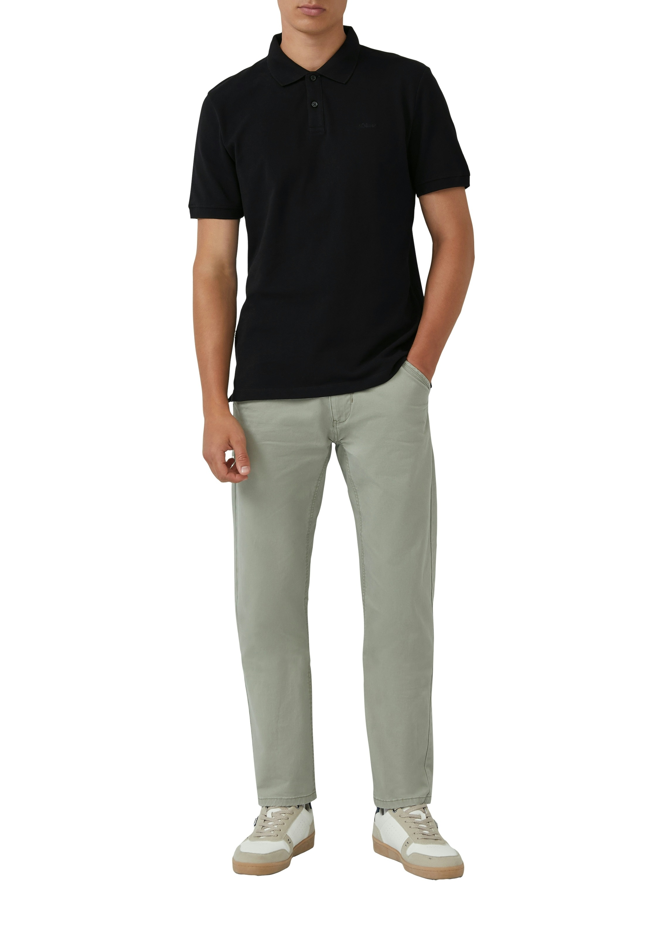 s.Oliver Poloshirt Packung, 2 Stk. mit Logo Stickerei