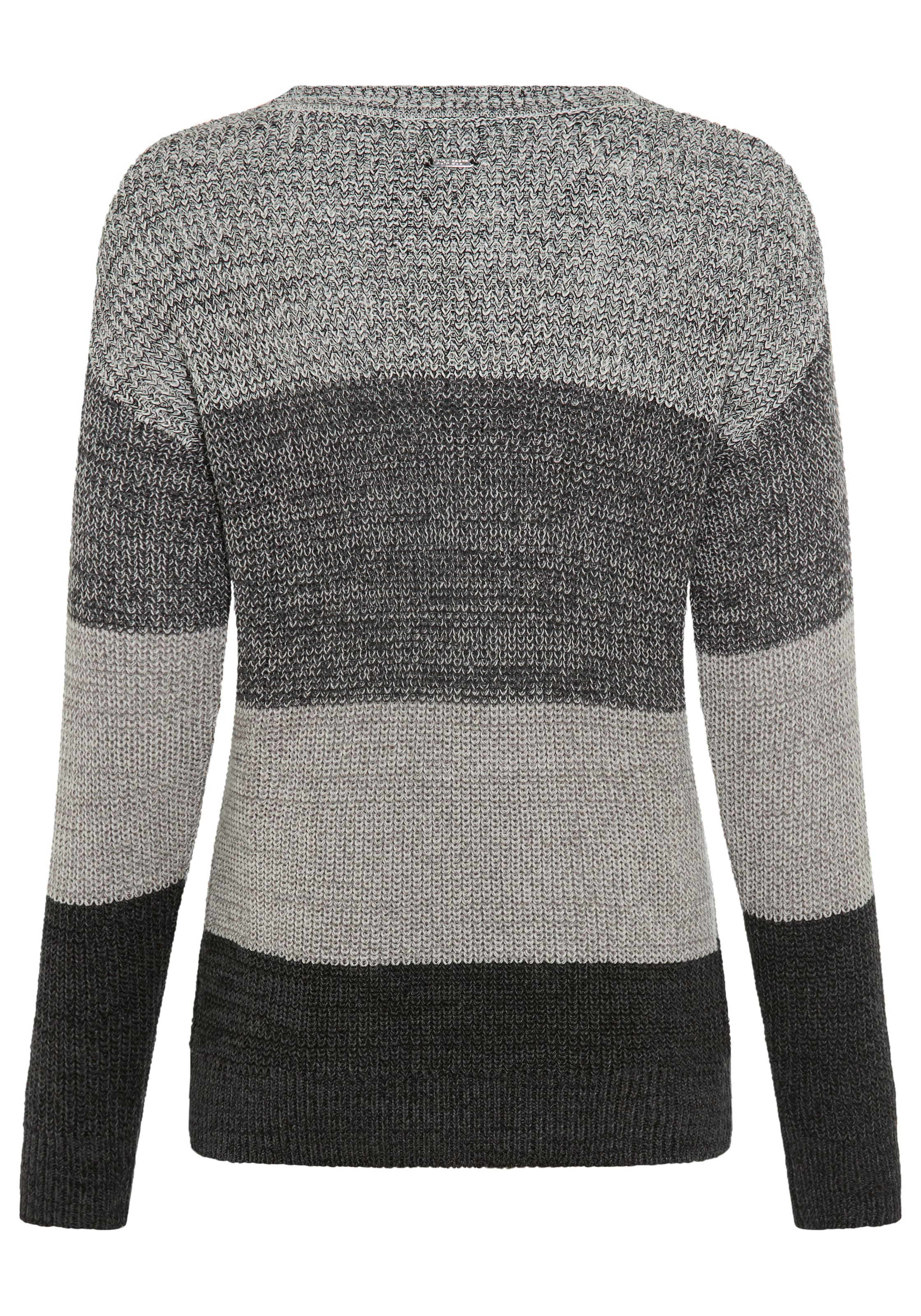 Laura Scott Streifenpullover Übergangspullover aus Baumwolle mit Melangeoptik - NEUE KOLLEKTION