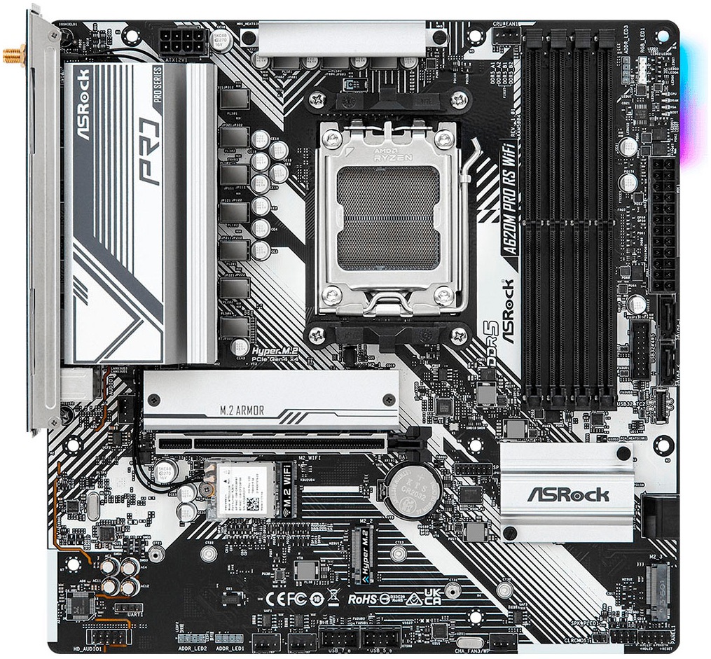 Asrock Mainboard »A620M Pro RS WiFi«