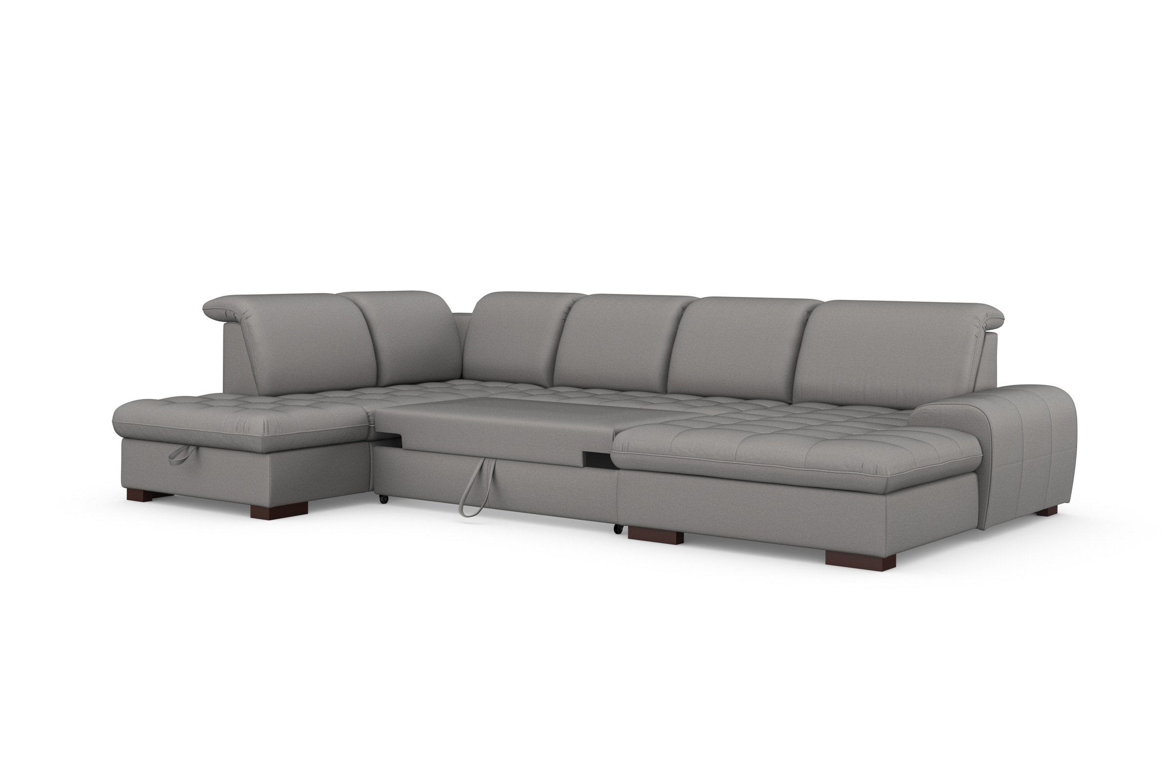 sit&more Wohnlandschaft »Luxor U-Form«, wahlweise mit Bettfunktion, Bettkasten und Kopfteilverstellung