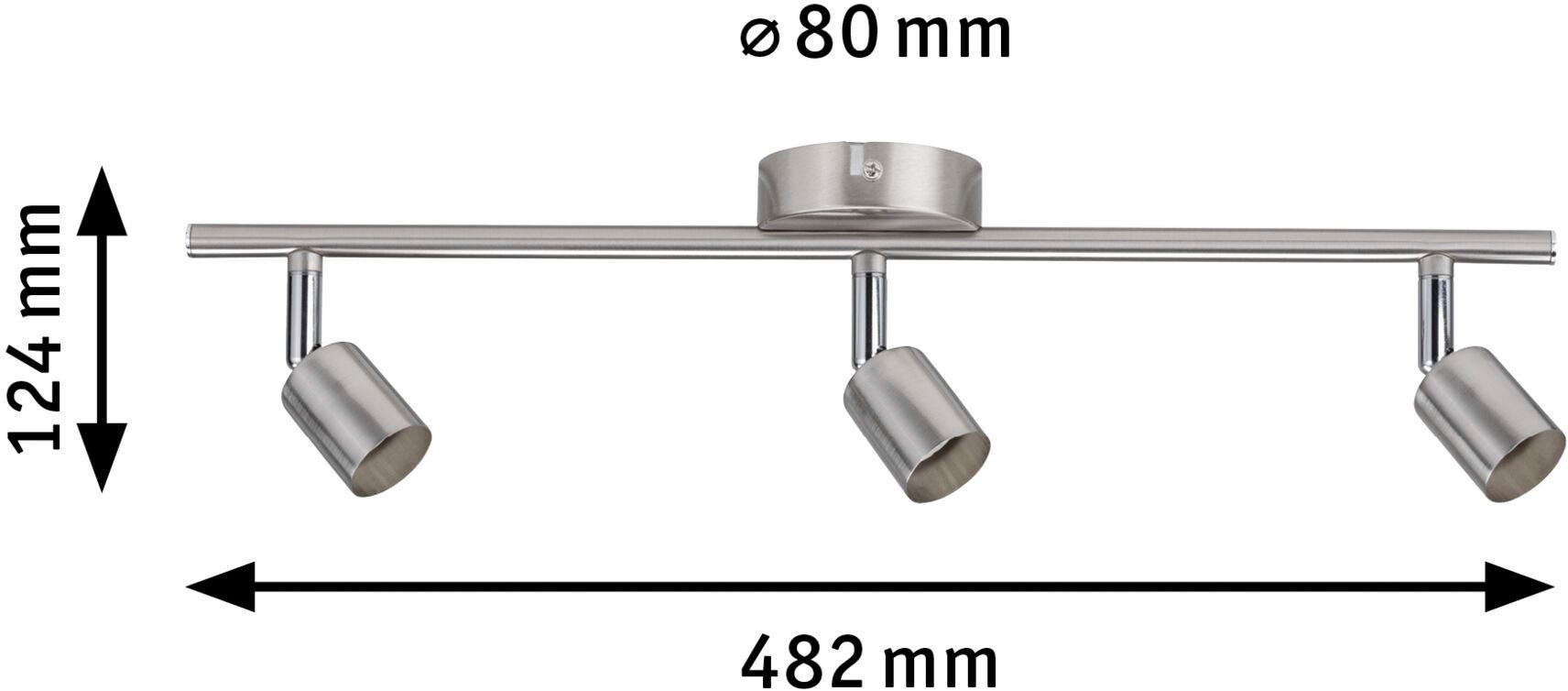 Paulmann LED Deckenleuchte »Carolina«, 3 flammig, Leuchtmittel GU10 | ohne Leuchtmittel, GU10