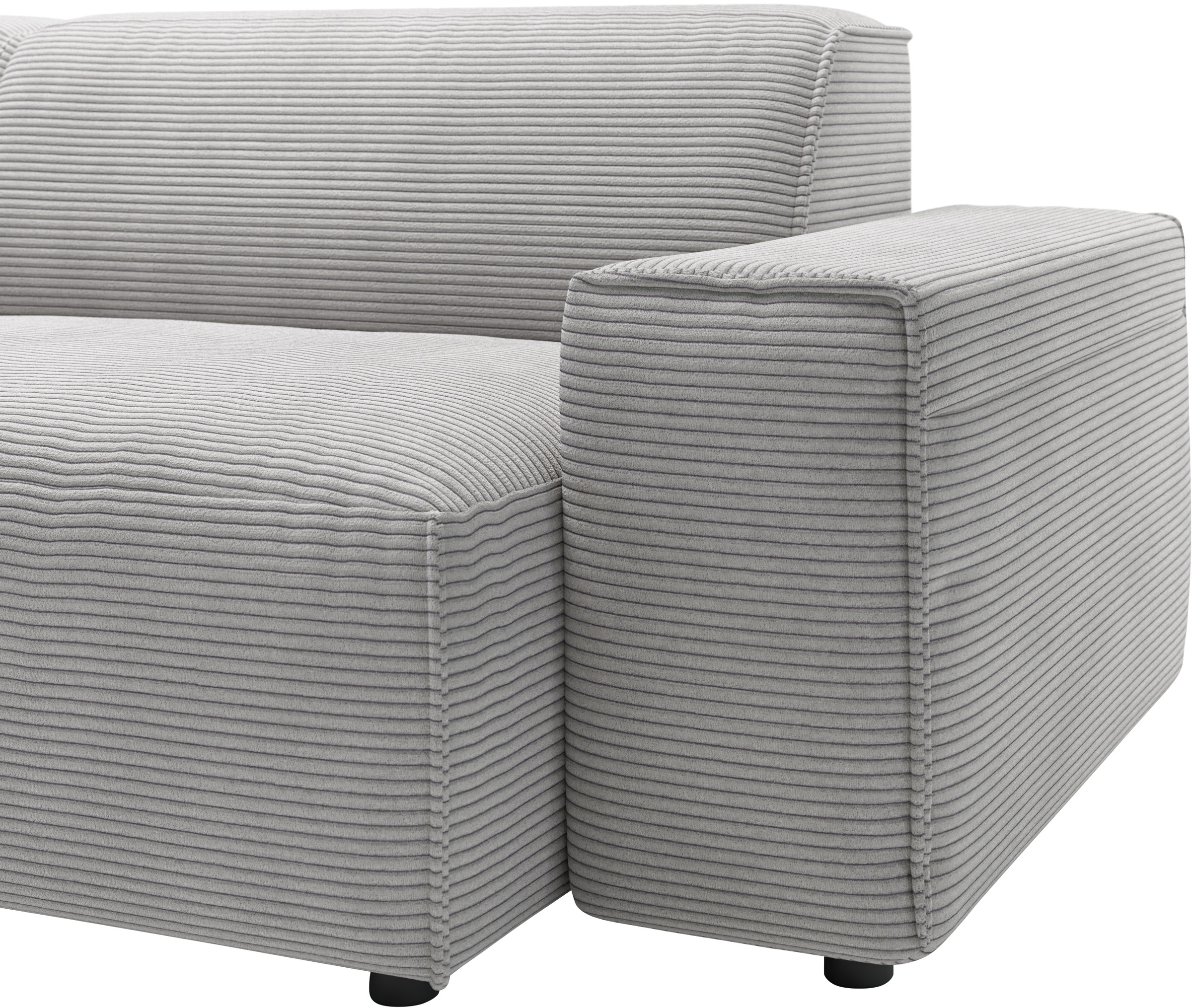 andas Ecksofa »Glimminge L-Form auch in Breitcord, Feincord + Easy care-Bezug,«, Breite 264, Zierkissen