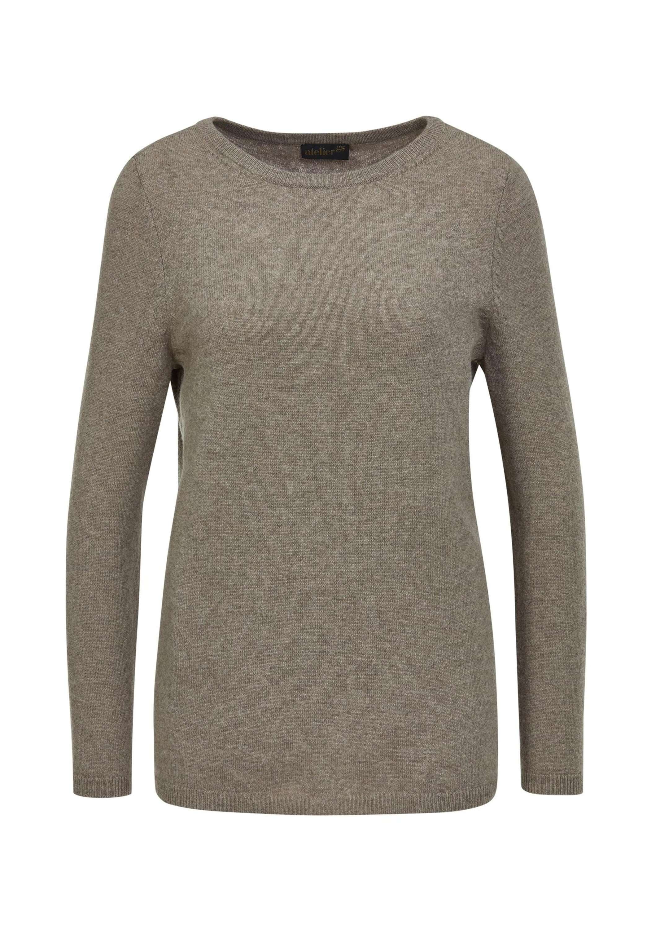 GOLDNER Strickpullover »Kurzgröße Feinstrickshirt mit U-Boot-Ausschnitt« keine/nicht relevant