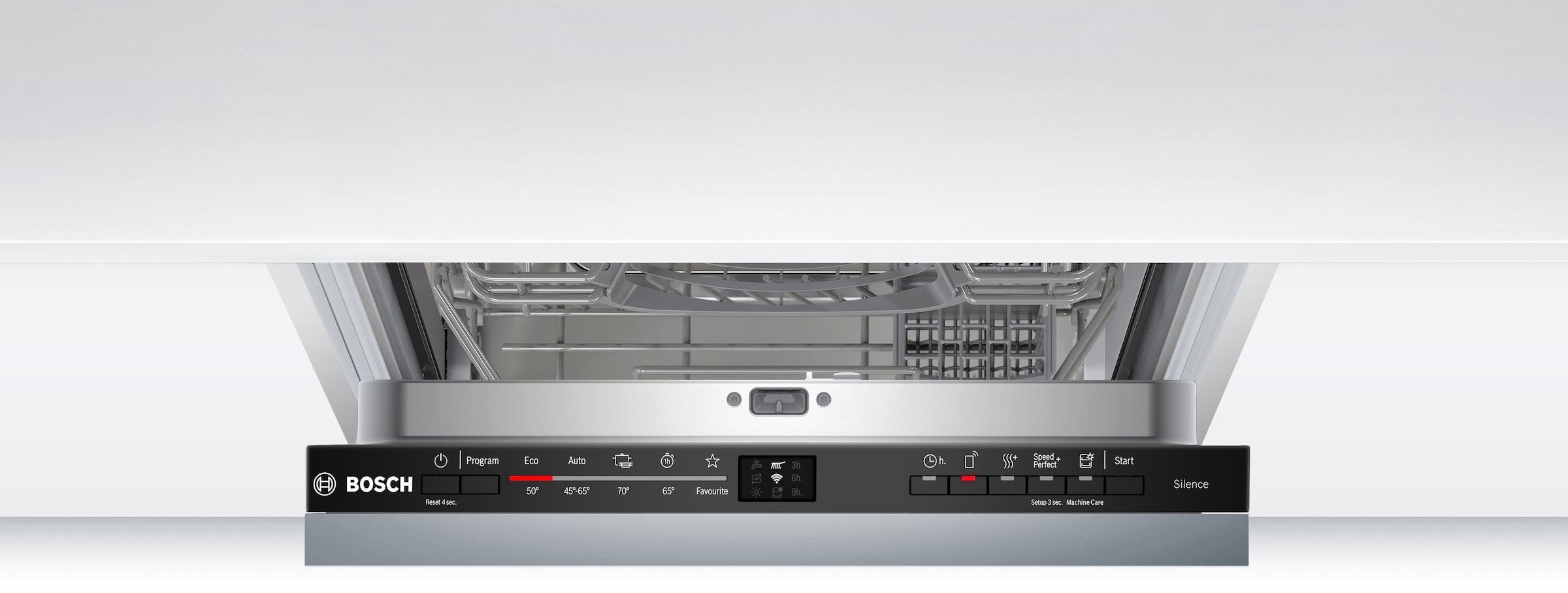 BOSCH vollintegrierbarer Geschirrspüler Serie 2 »SPV2HKX02E« 10 tlg. Maßgedecke Extra Dry für gründliches Trocknen und höhenverstellbarer Oberkorb