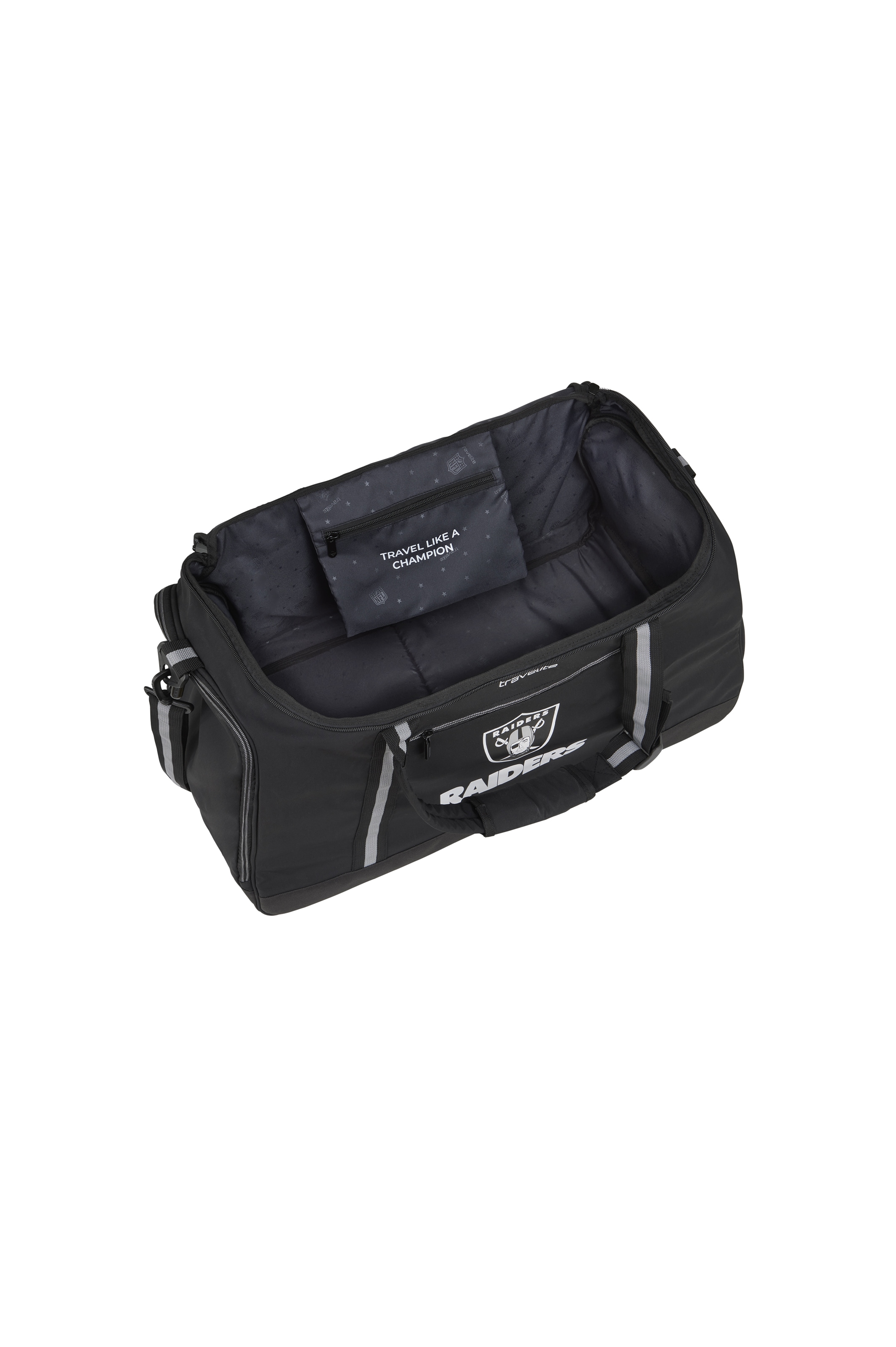 travelite Sporttasche »travelite x NFL Duffle Bag 2in1« als Rucksack nutzbar, große Öffnung, Schuhfach und Aufsteckfunktion