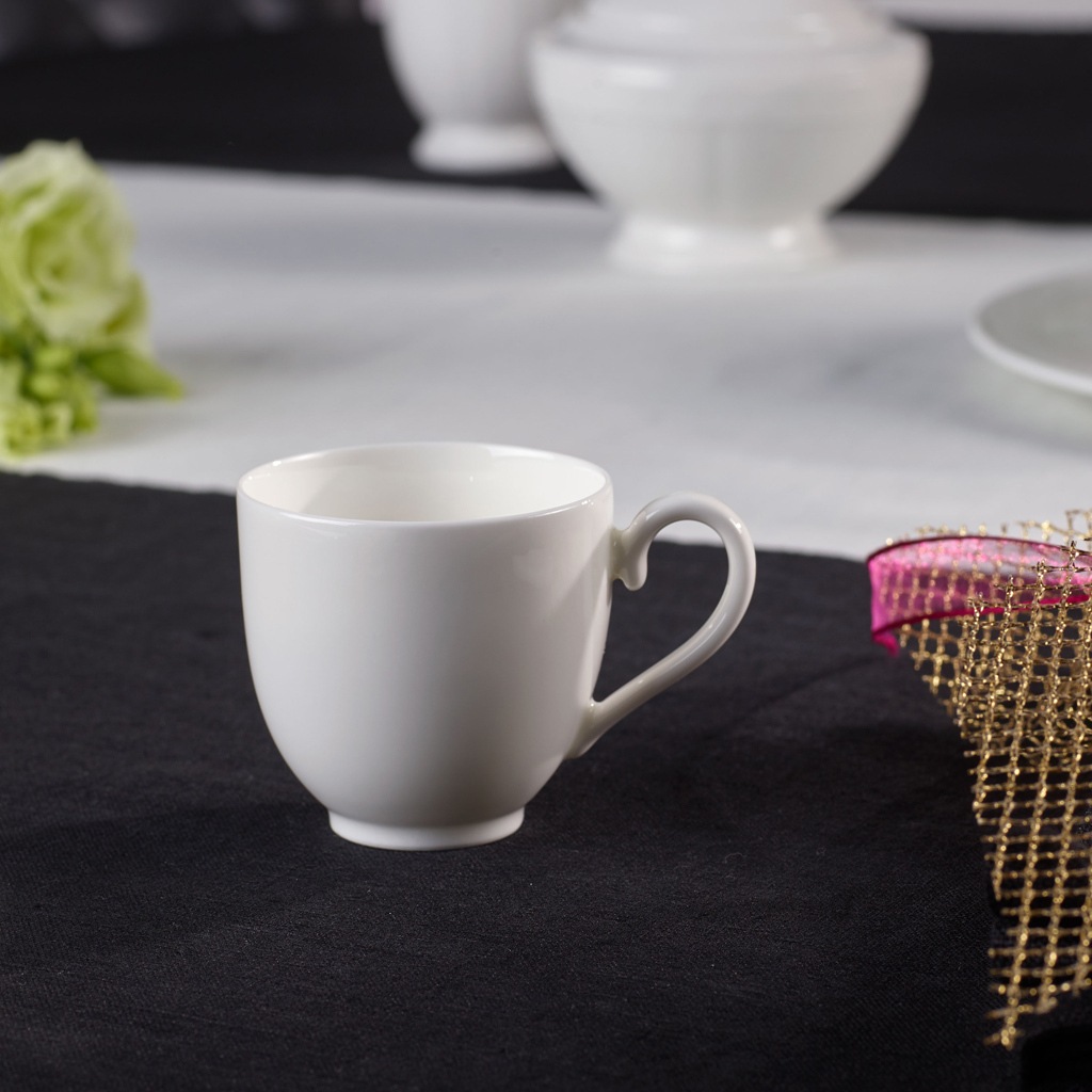 Villeroy & Boch Espressotasse »Espressotassen White Pearl 70 ml 6er Set weiß«