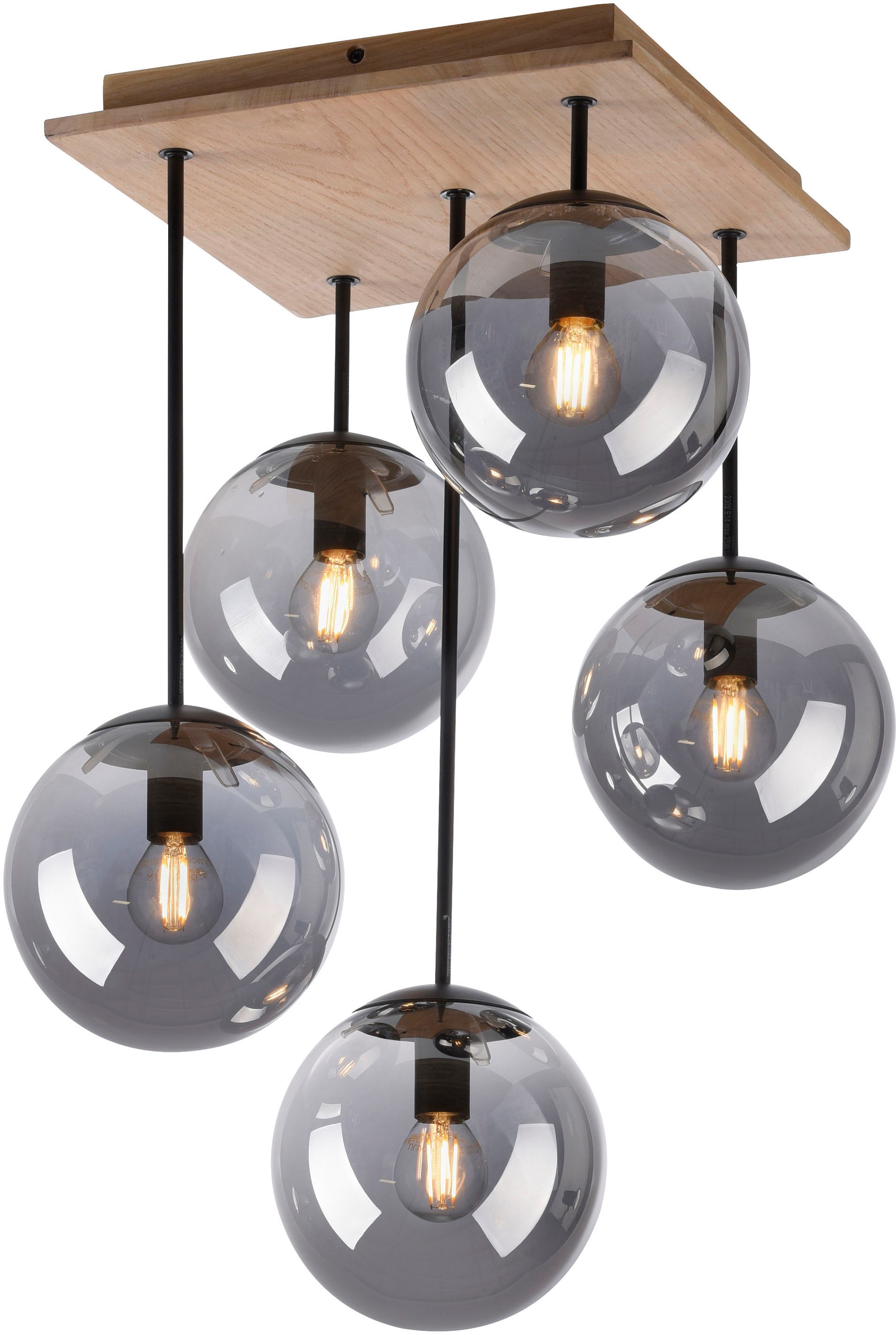 JUST LIGHT Deckenleuchte »GREEN WIDO« E14 1 Stk.