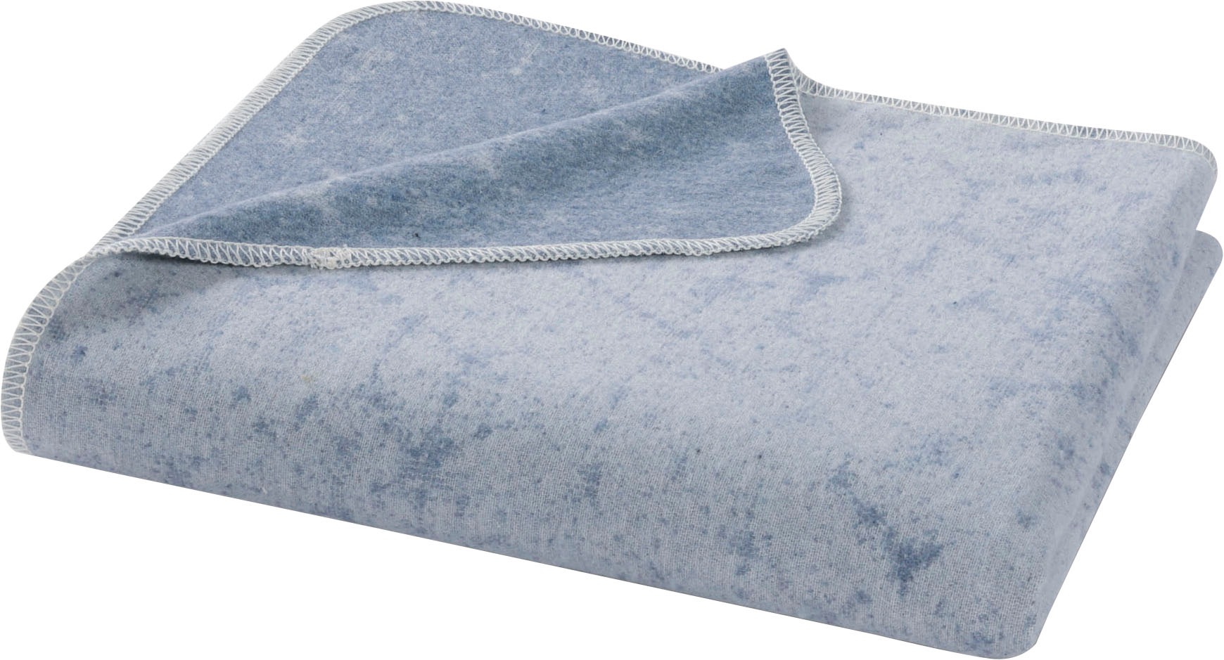 Biederlack Wohndecke »Reused«, aus recycelten Jeans-Artikeln, Kuscheldecke