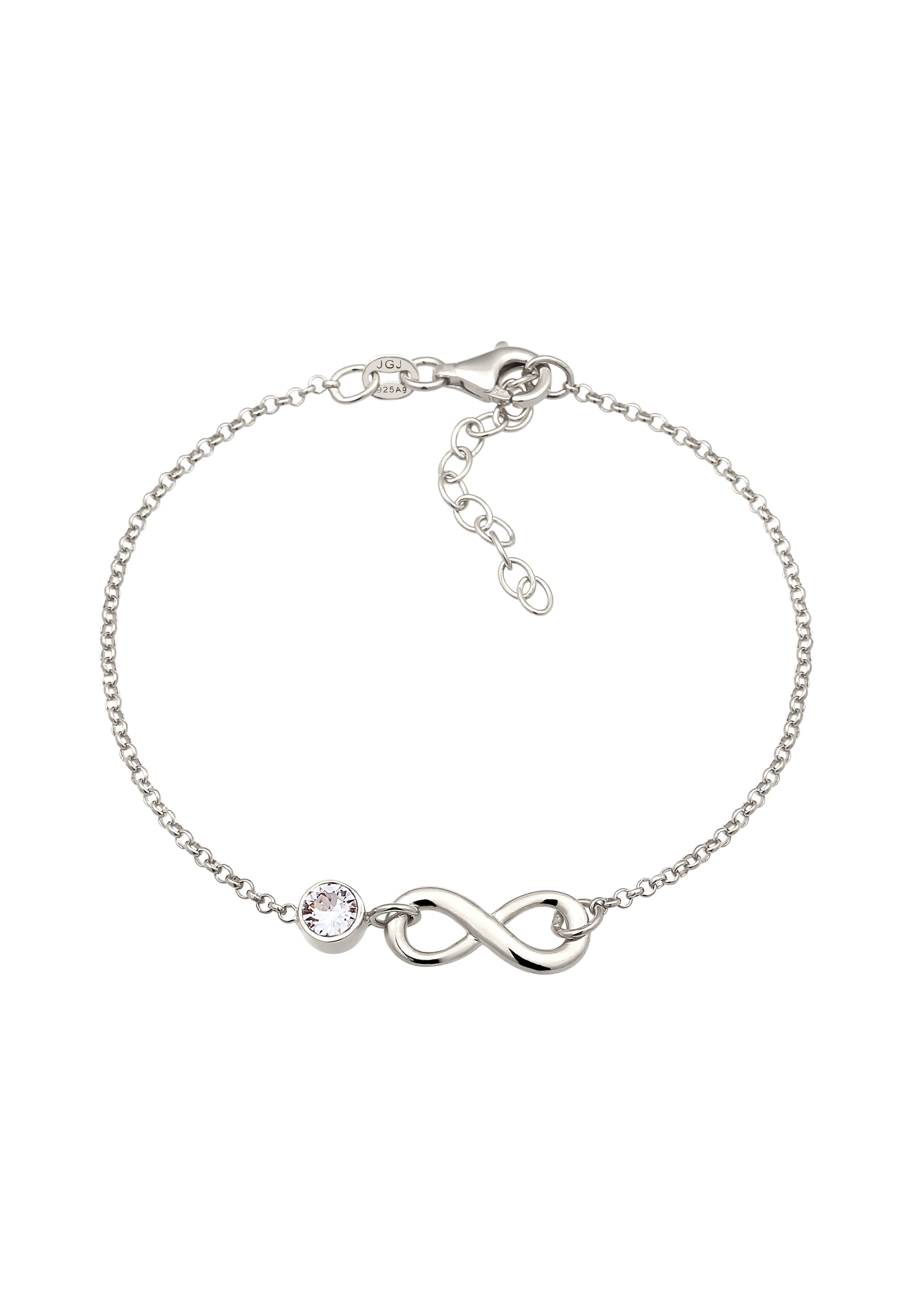 Elli Armkette »Armband Unendlichkeit Infinity 925 Sterling Silber, mit Kristallen von Swarovski®«