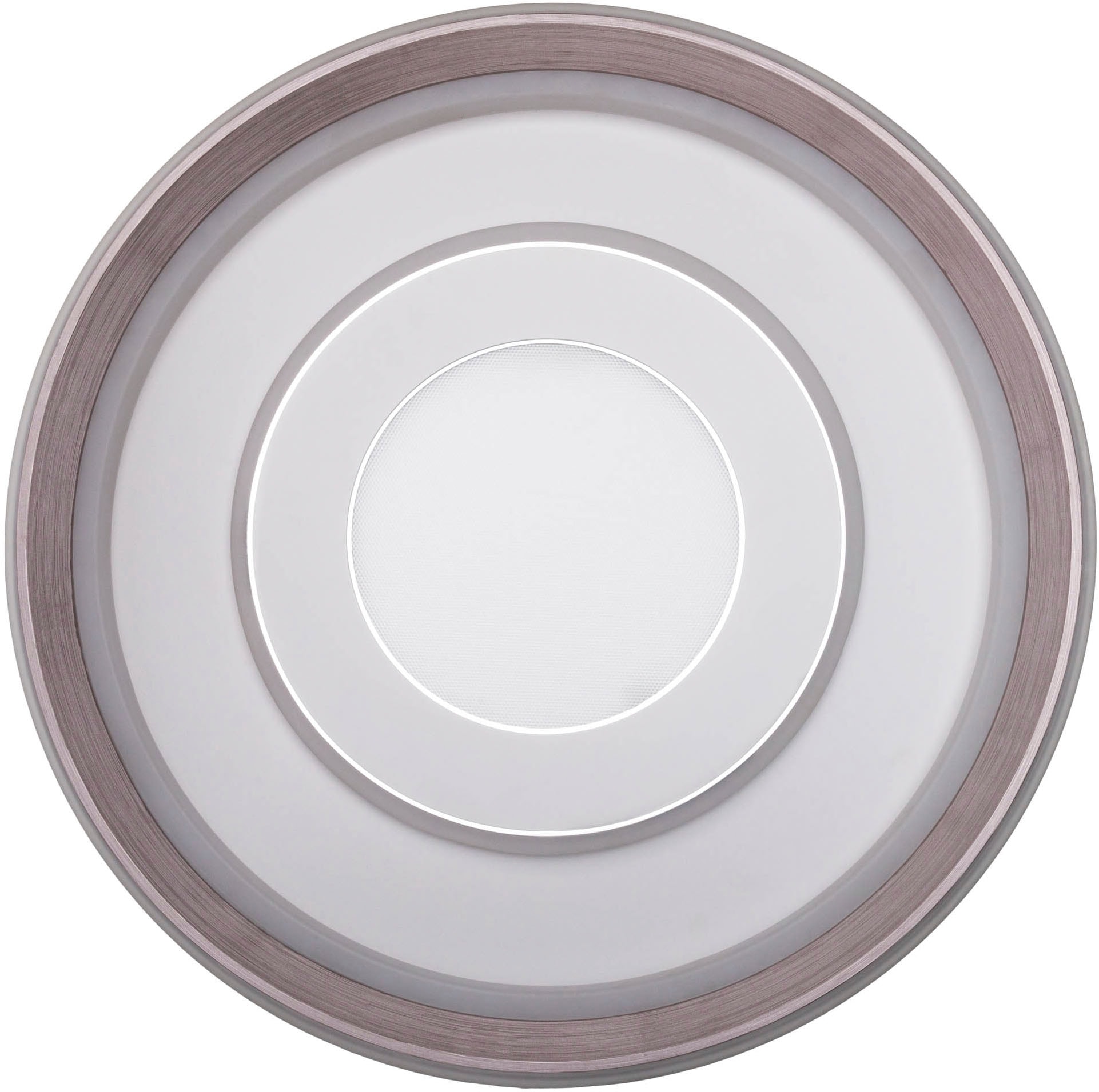 näve LED Deckenleuchte »Doira« LED-Modul 1 Stk. warmweiß - kaltweiß weiß/silber, dimmbar per Fernbedienung (inkl), CCT, Memory, Nachtlicht