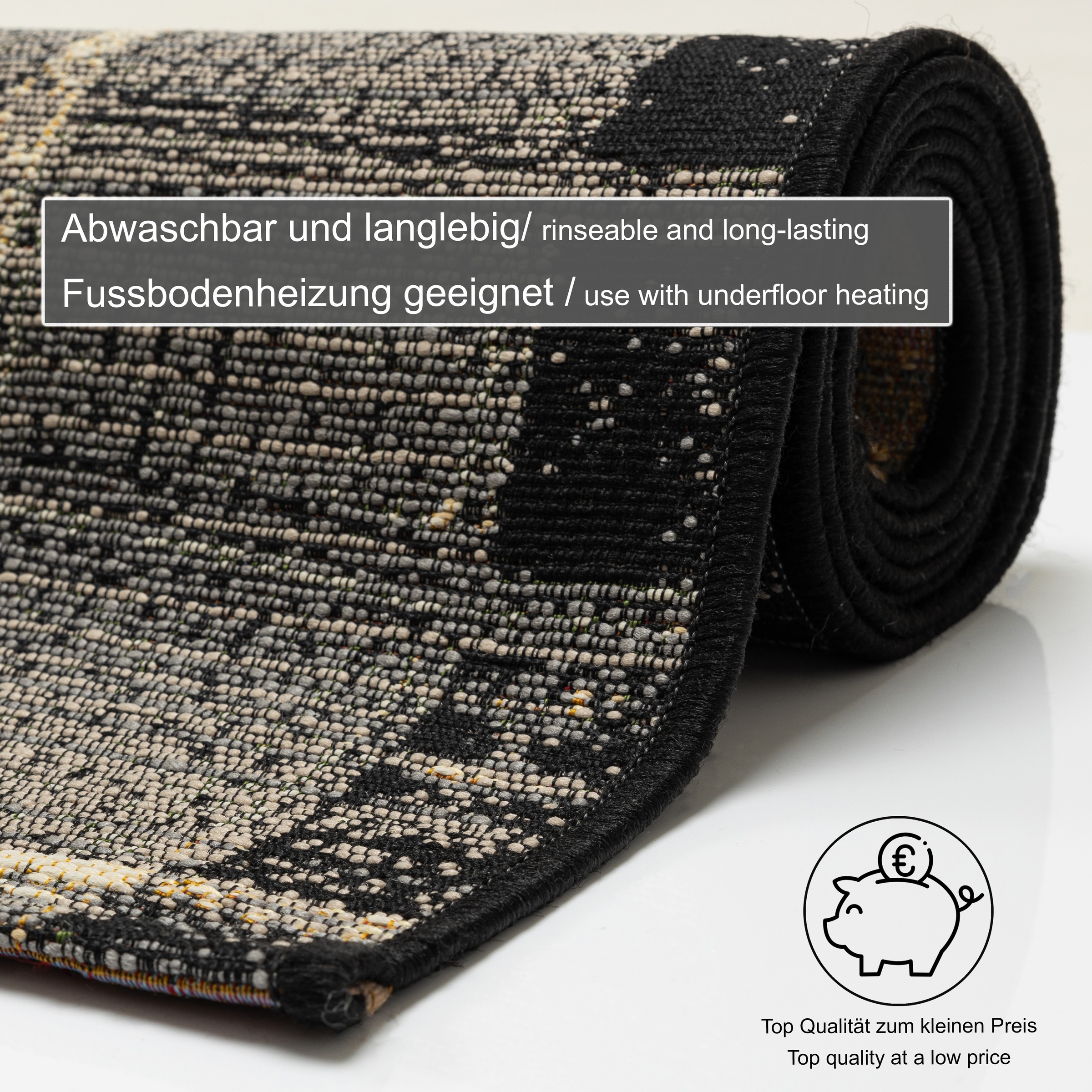 Gino Falcone Teppich »Outdoor-Africa 38«, rechteckig, 5 mm Höhe, Flachgewebe, Ethno Style, In- und Outdoor geeignet