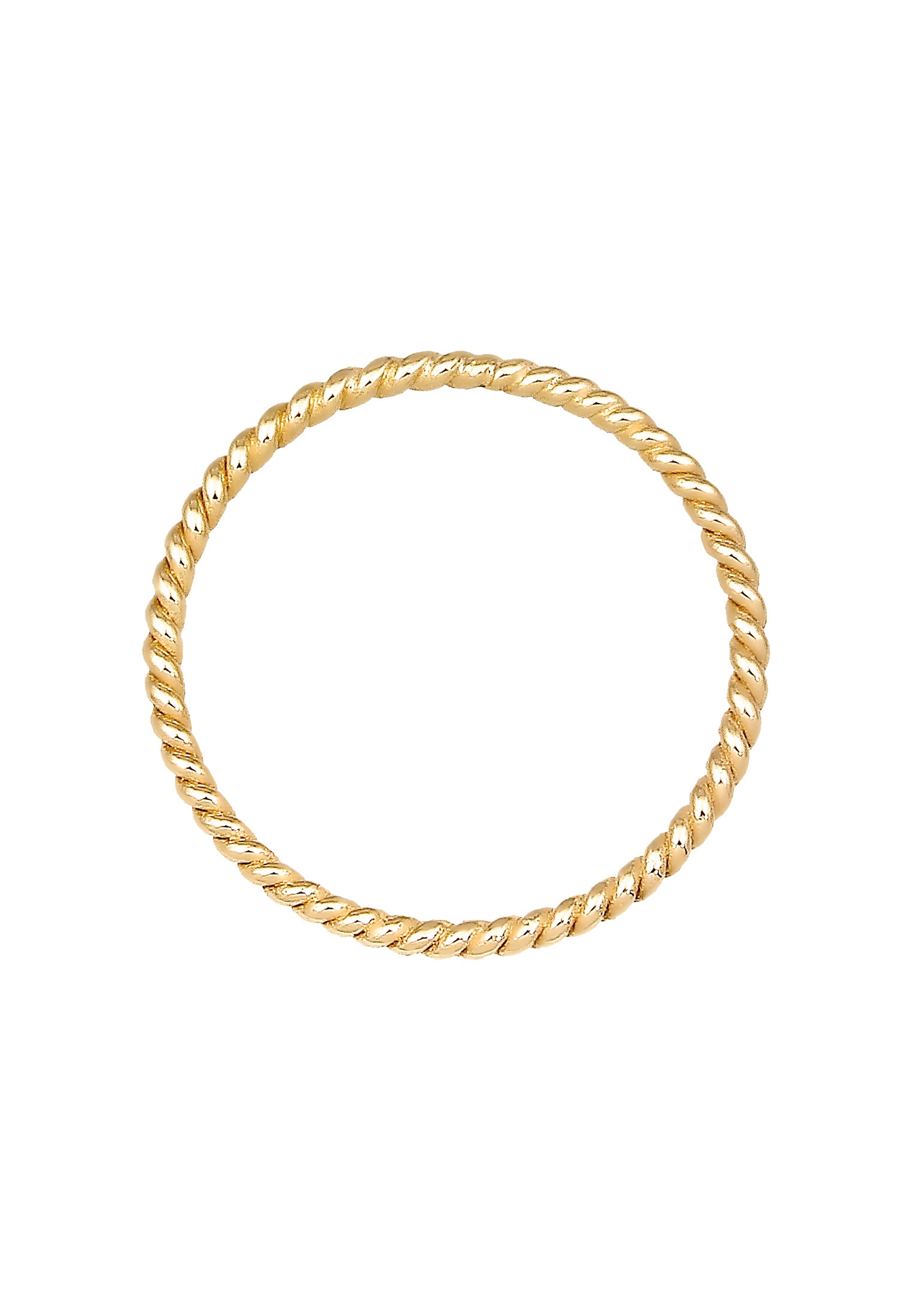Elli Premium Silberring »Ring Gedreht 375 Gelbgold«