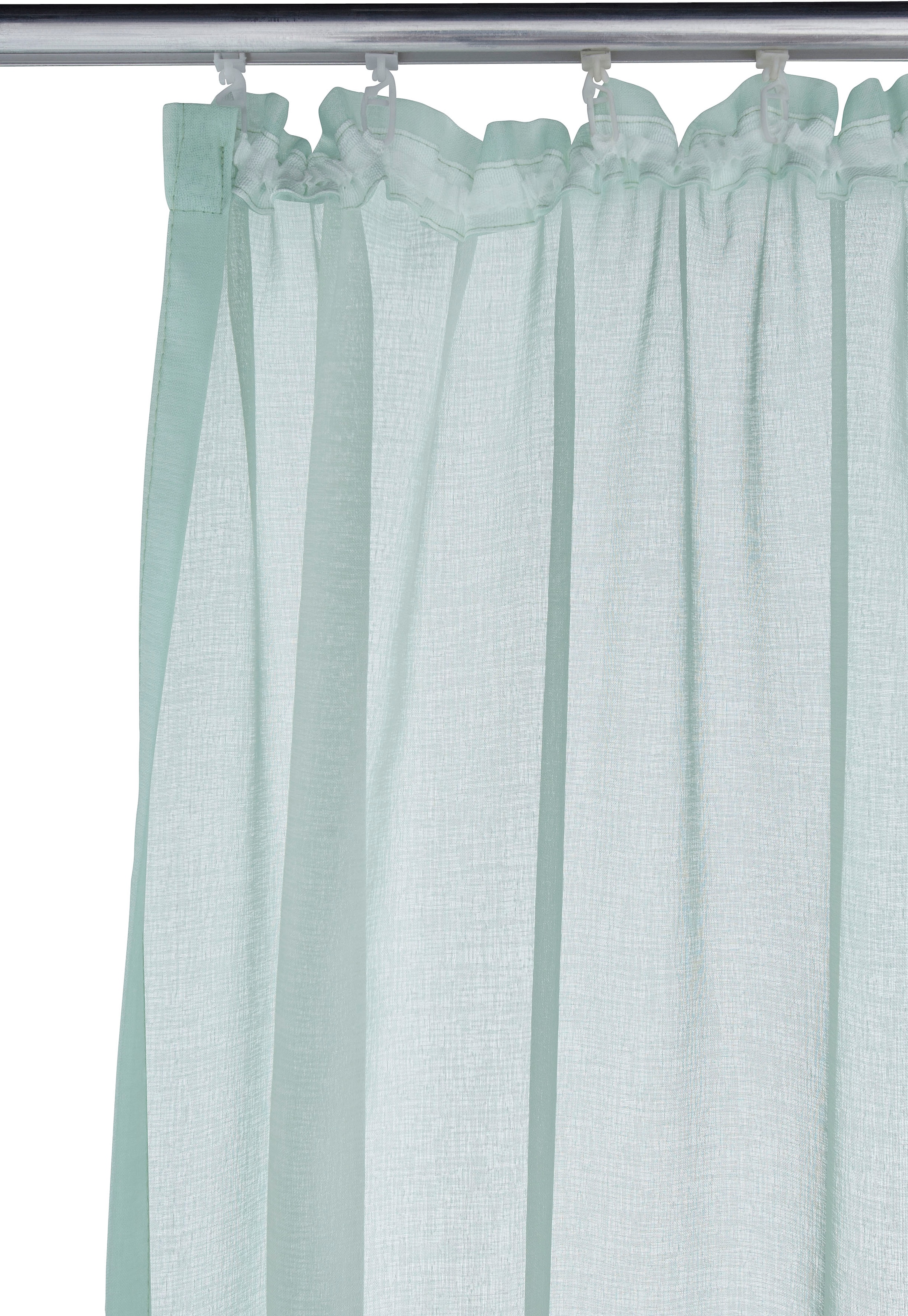 my home Gardine »TENDER« Kräuselband 1 Stk. tlg. Leinen Optik mit Struktur, monochrom, Bestseller