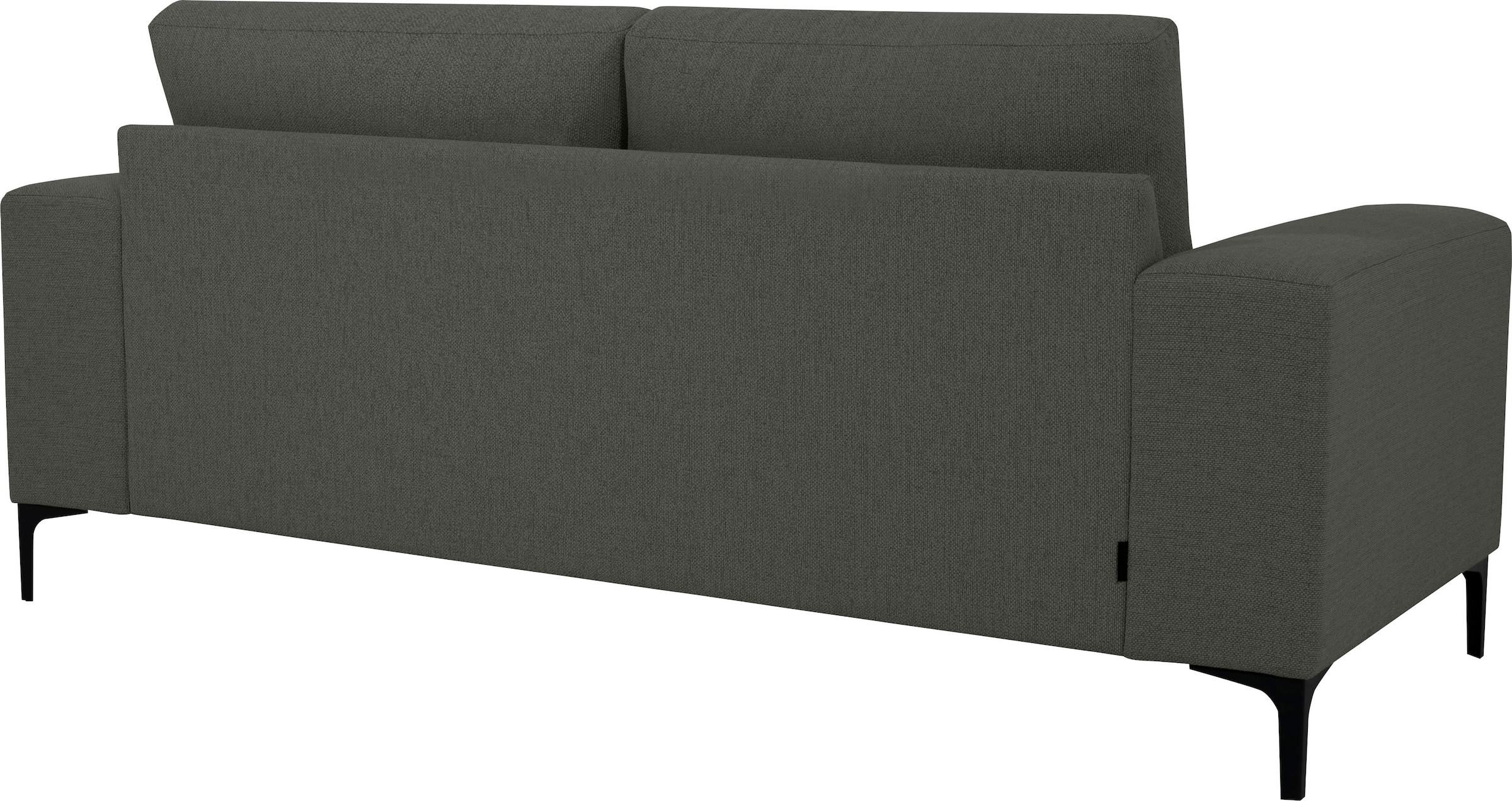 OTTO home 2-Sitzer »Xander« Breite 164 cm, Webstoff, Soft-Touch Chenille, schwarze Metallfüße