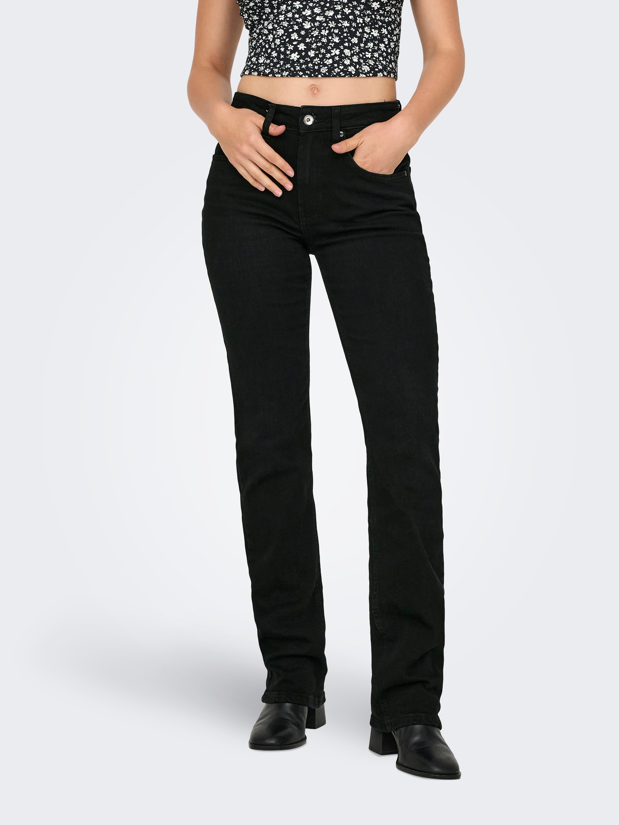 ONLY 5-Pocket-Jeans »ONLEVERLY MW SWEET FLARED DNM CRO563«