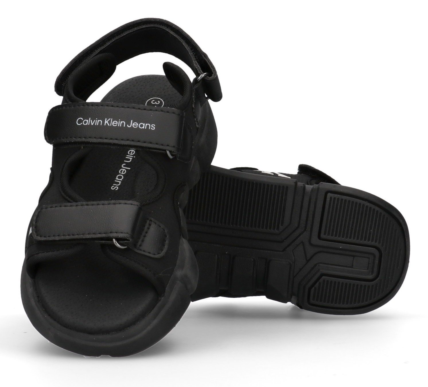 Calvin Klein Jeans Sandale, Trekkingschuh, Outdoorsandale, Klettschuh mit Klettverschluss