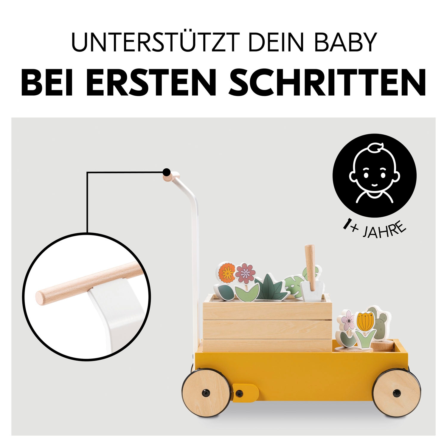 Hauck Lauflernwagen »Learn to Walk Plants«, FSC® - schützt Wald - weltweit