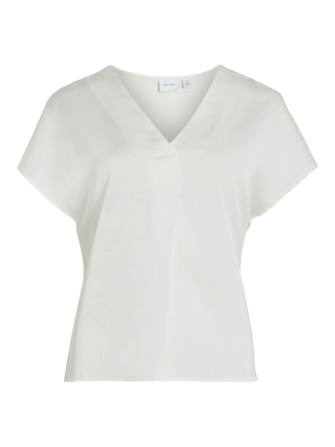 Vila V-Shirt »VIELLETTE V-NECK S/S SATIN TOP - NOOS«