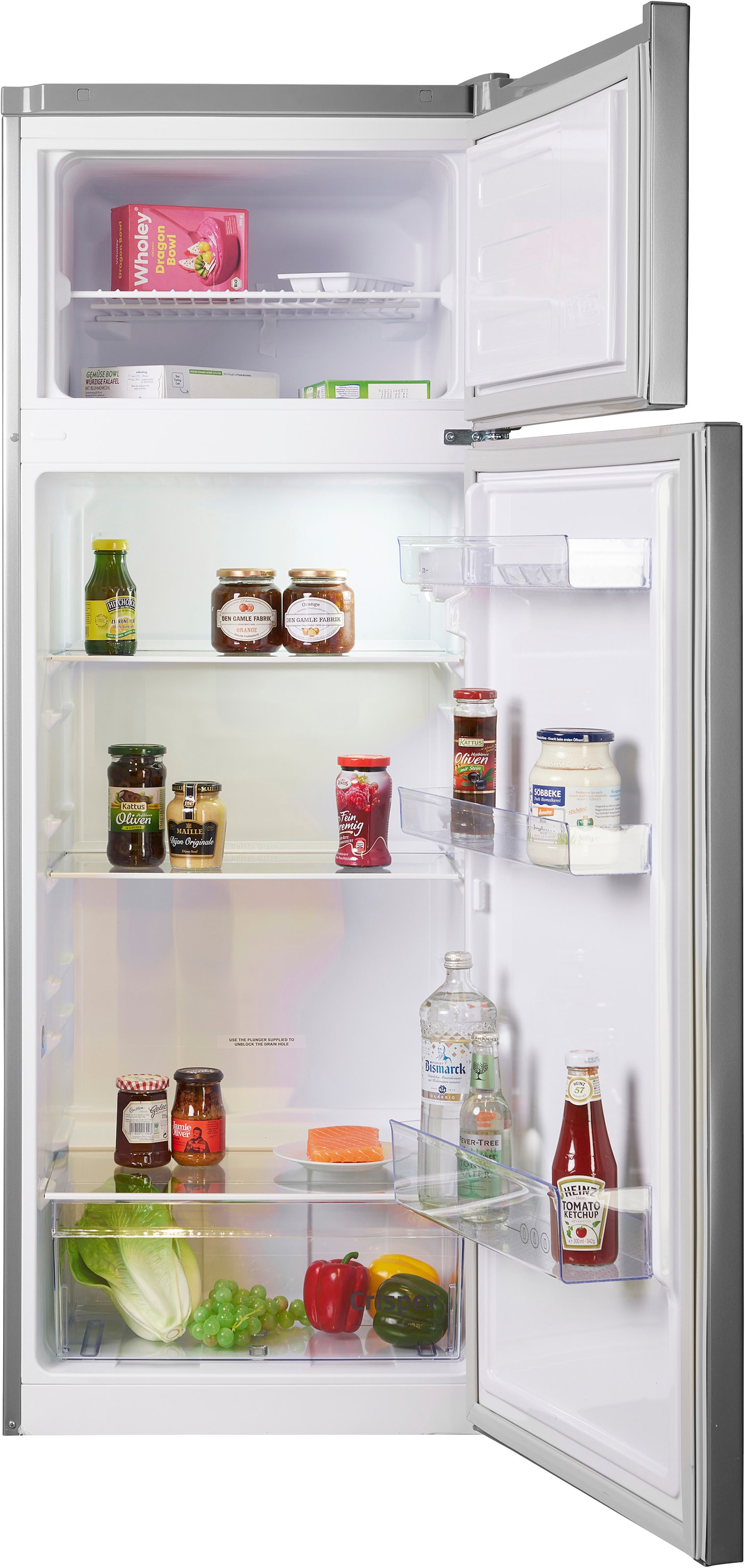 BEKO Top Freezer »RDSA240K40SN 7519720068« 146,5 cm hoch 54 cm breit