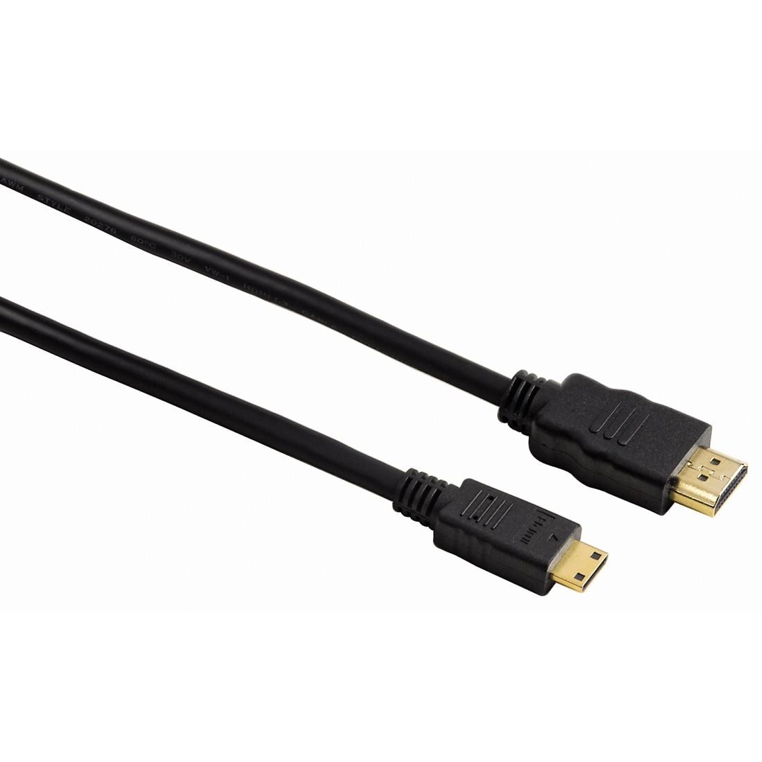 Hama HDMI-Kabel »High Speed HDMI™-Kabel Stecker Typ A-Stecker Typ C (Mini) Ethernet,2 m«, HDMI-HDMI Typ C (Mini), 20 cm, - Bandbreite 600 MHz
- Datenübertragungsrate 18 Gbit/s