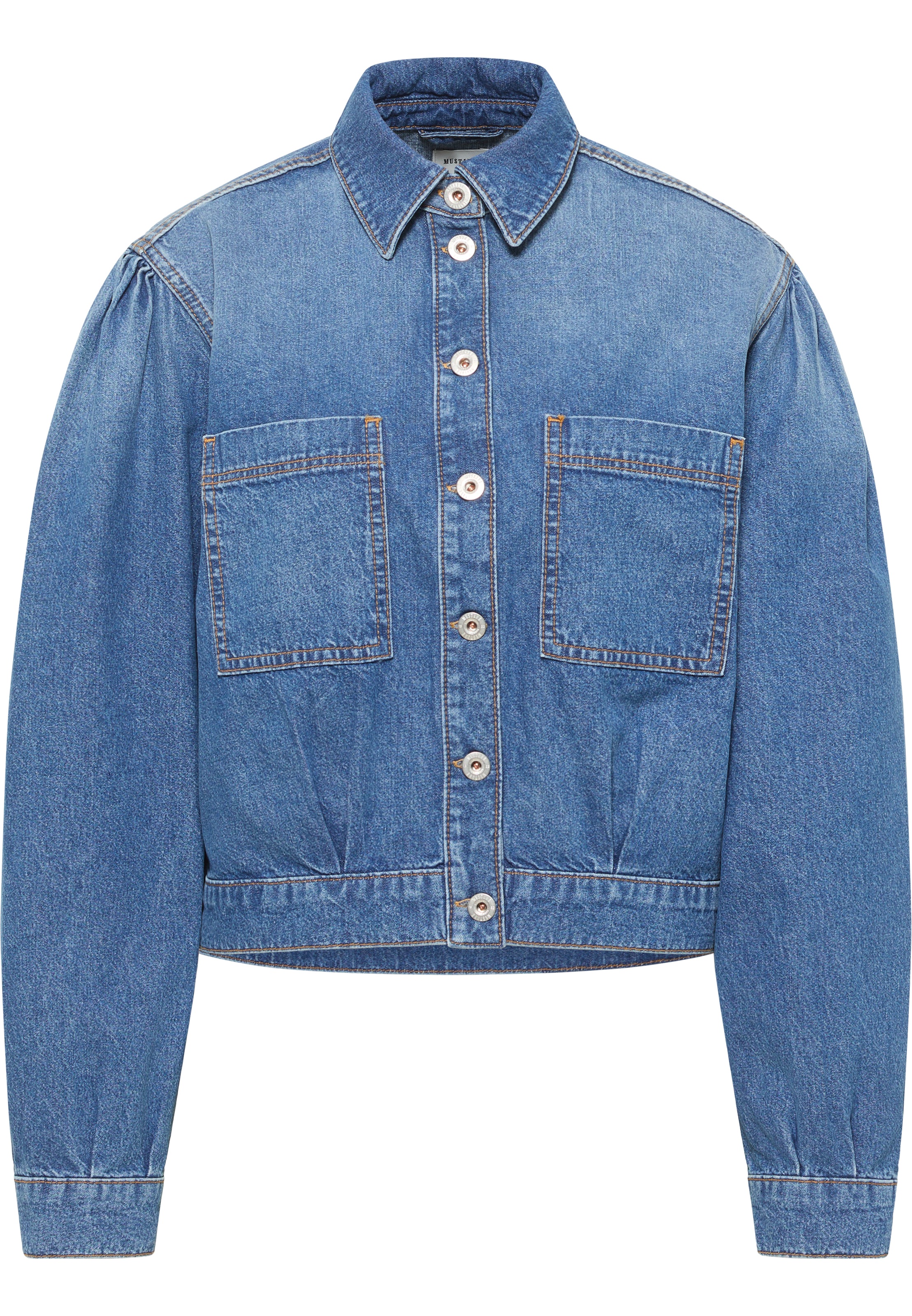 MUSTANG Jeansjacke »Style Marietta Cropped«, mit Kentkragen
