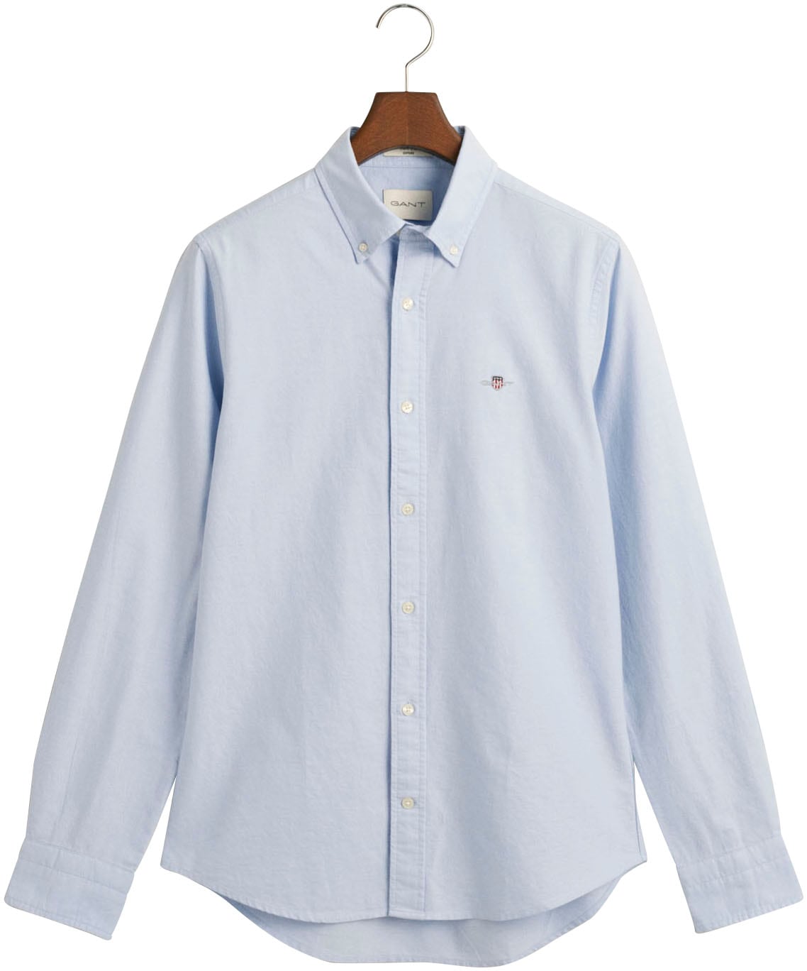 Gant Langarmhemd »Slim Fit Oxford Hemd strukturiert langlebig dicker« Oxford Hemd Slim Fit