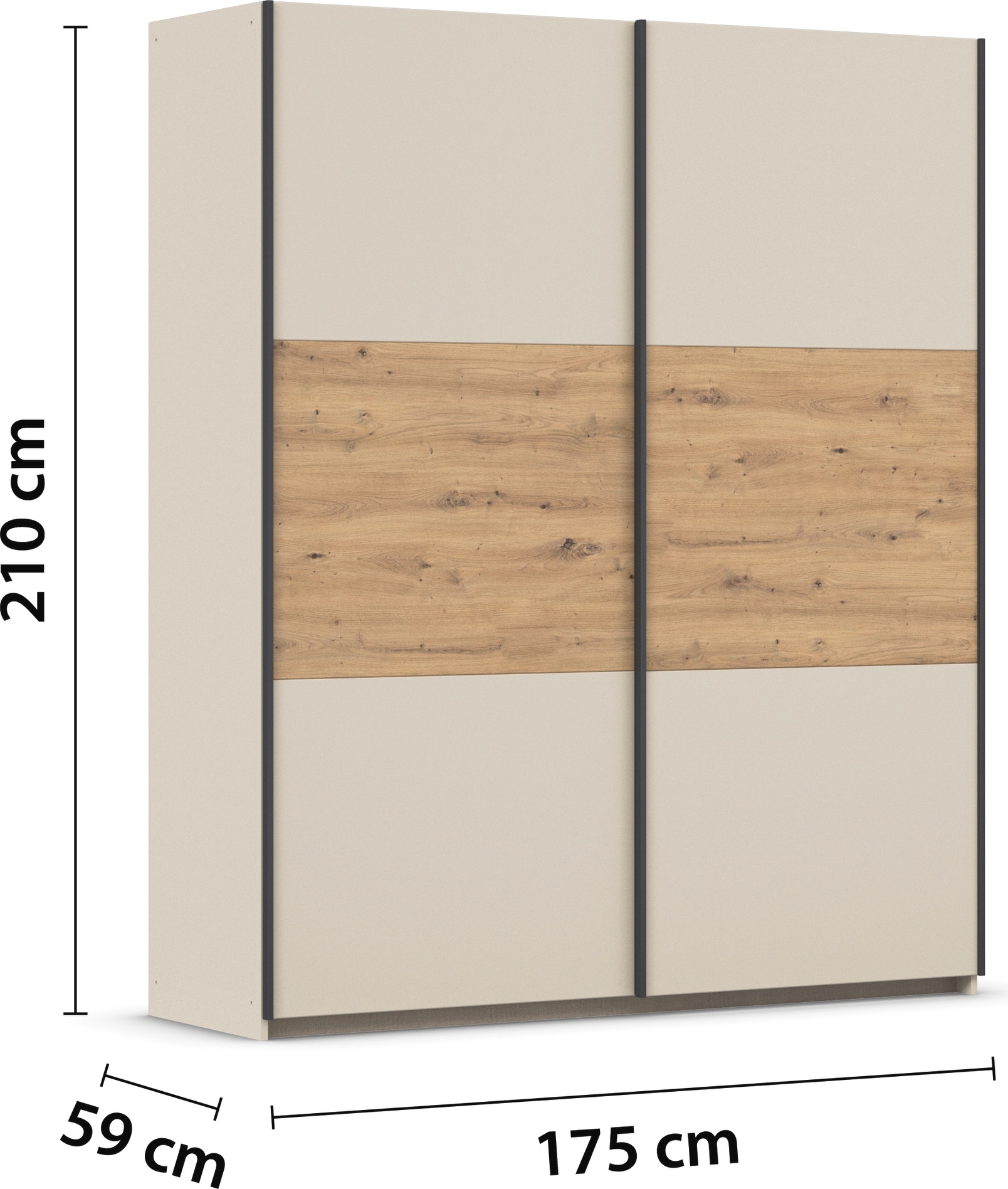 rauch Schwebetürenschrank »Kleiderschrank Schrank Garderobe Garderobenschrank Wäscheschrank NEO« in 3 verschiedenen Ausstattungen BASIC/CLASSIC/PREMIUM,  mit großzügigem Stauraum und vielfältigen Farbkombinationen