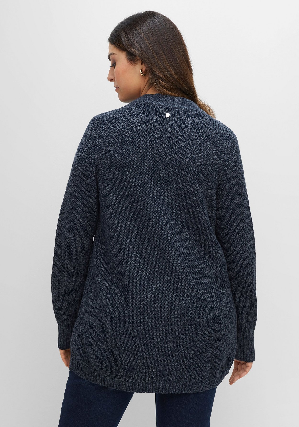 Sheego Cardigan »Strickjacke in Perlfangstruktur, aus Baumwolle«, in Perlfangstruktur, aus Baumwolle
