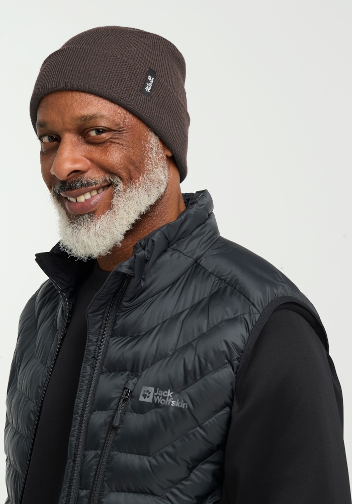 Jack Wolfskin Beanie »RIB BEANIE« Beanie, weich, warm, wintertauglich