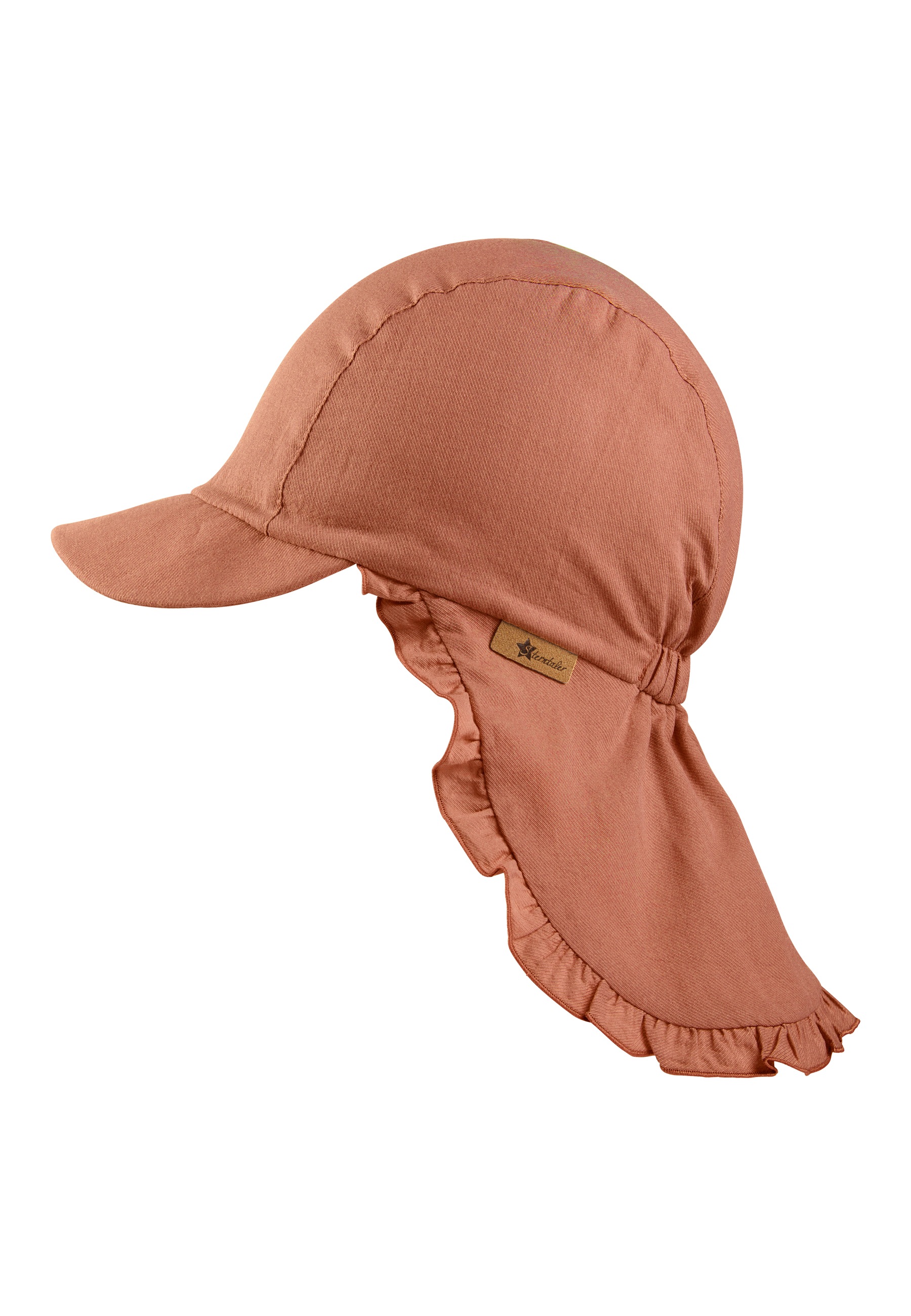 Sterntaler® Schirmmütze »Schirmmütze mit Nackenschutz gerüscht«