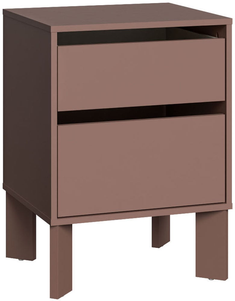 FORTE Nachtkommode »Tahoe Nachtkommode, grifflos,  2 Schubkästen« B/H/T 48,2/66,7/41,4 cm