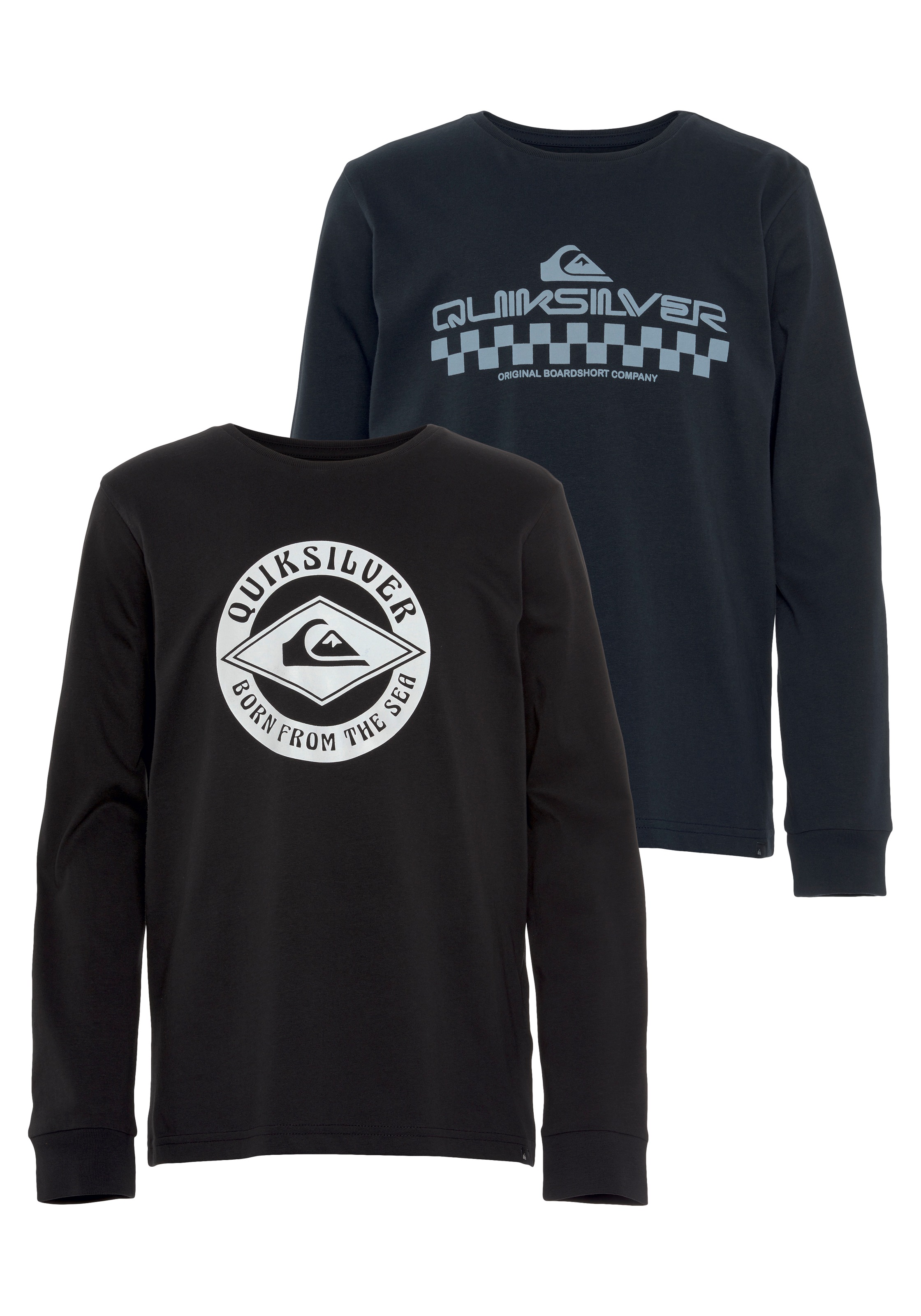Quiksilver Langarmshirt »Jungen Doppelpack mit Logodruck«, (Packung, 2 tlg., 2 teilig) kaufen