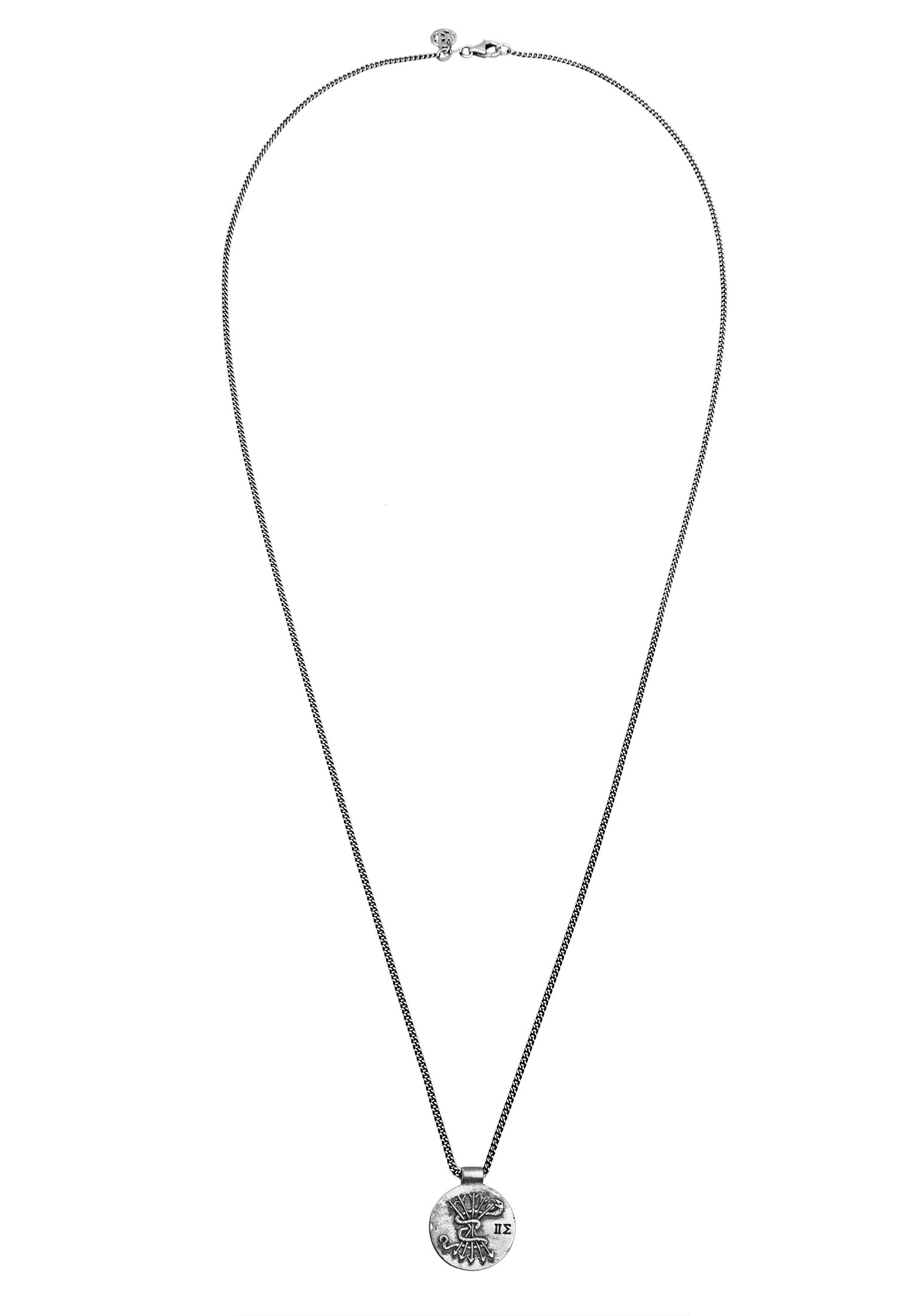 HAZE & GLORY Kette mit Anhänger »Halskette Münze Schlange Pfeile - Savage 925 Silber«