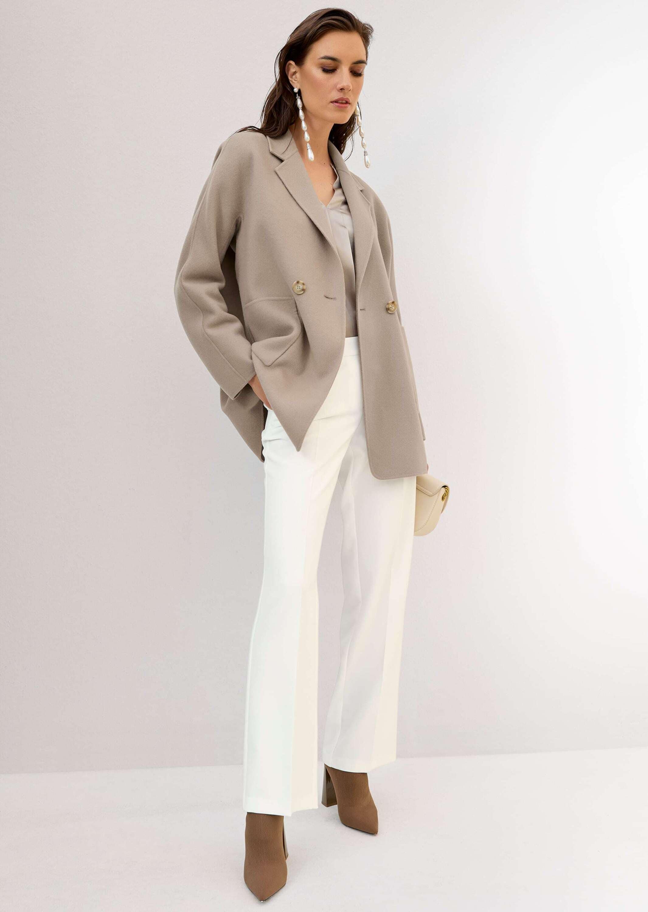 MADELEINE Langmantel »Kurzmantel Doubleface-Mantel aus reiner Wolle«